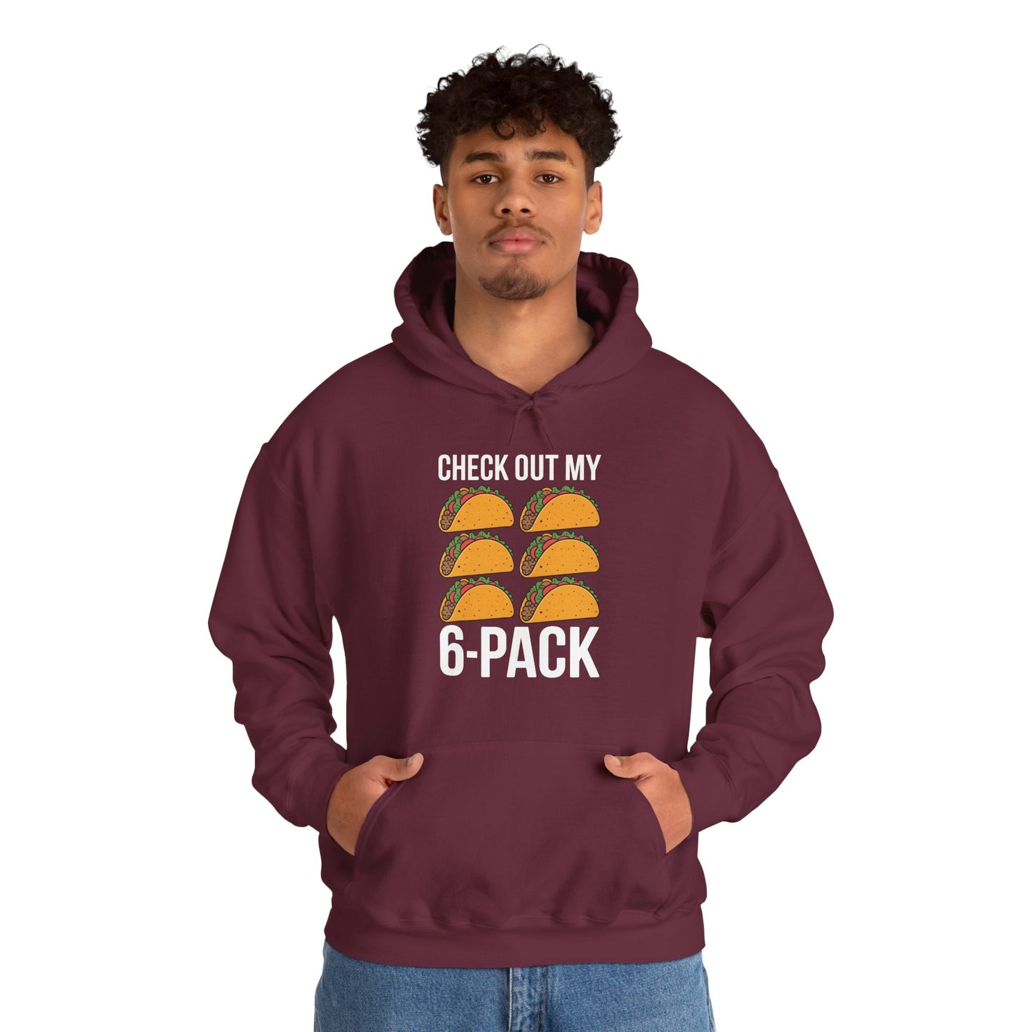 6 Pack Fitness Taco Funny Mexican Gym Top for Taco Lovers Hoodie