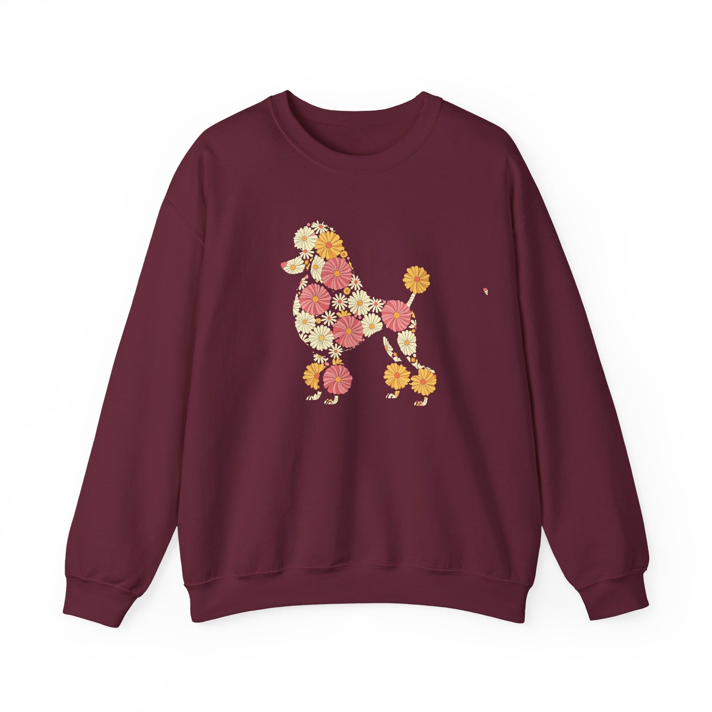 Funny Floral Flower Poodle Mom Grandma Womens Mothers Day Sweatshirt