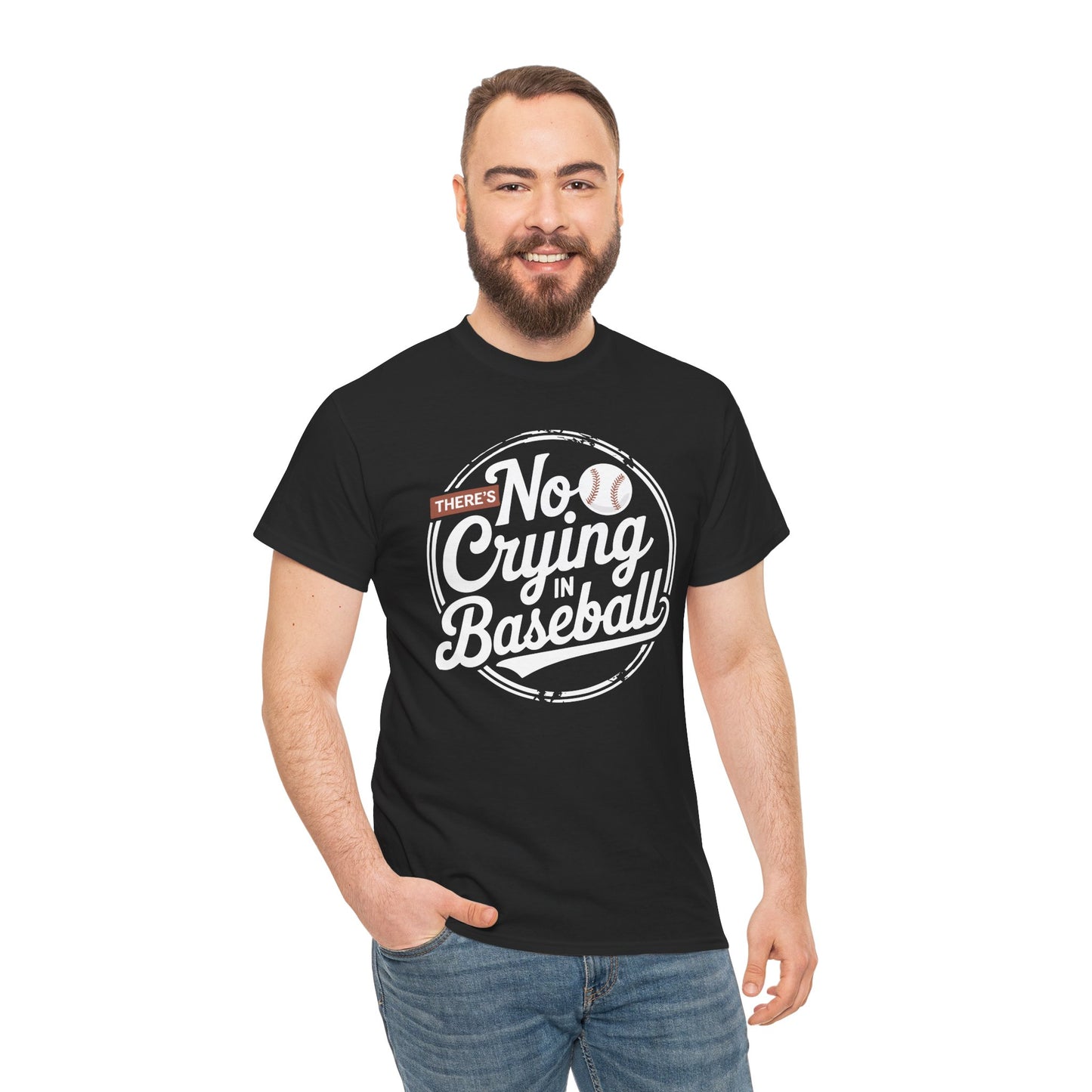 There Is No Crying In Baseball Funny Game Day Baseball T-Shirt