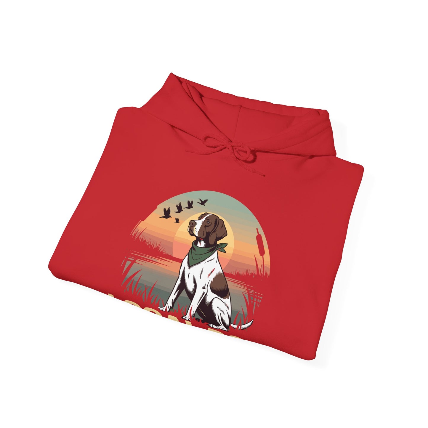Local Boy Hunting Dog Vintage Sunset Hunting Season Hoodie