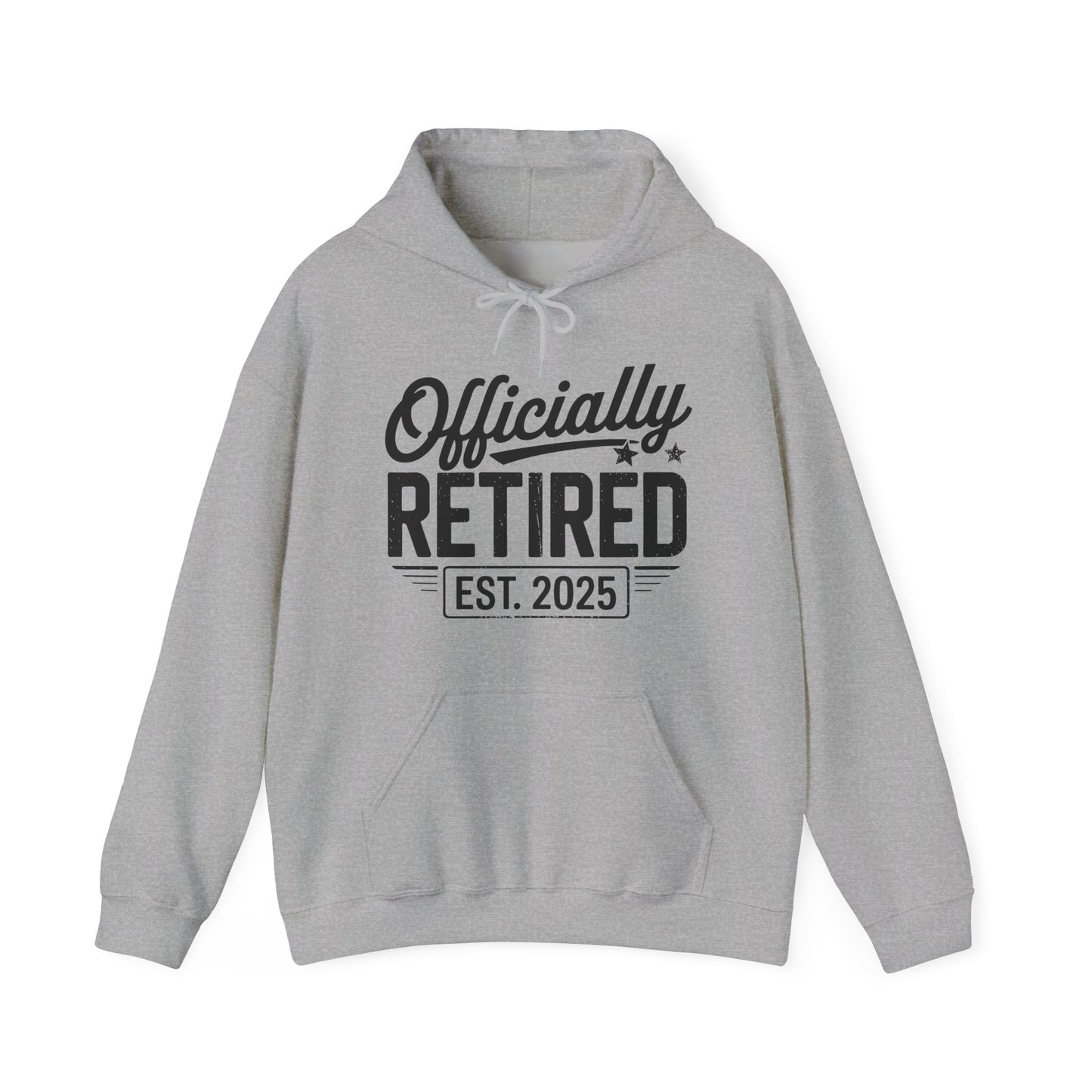 Funny Retirement 2025 Officially Retired 2025 Vintage Humor Hoodie