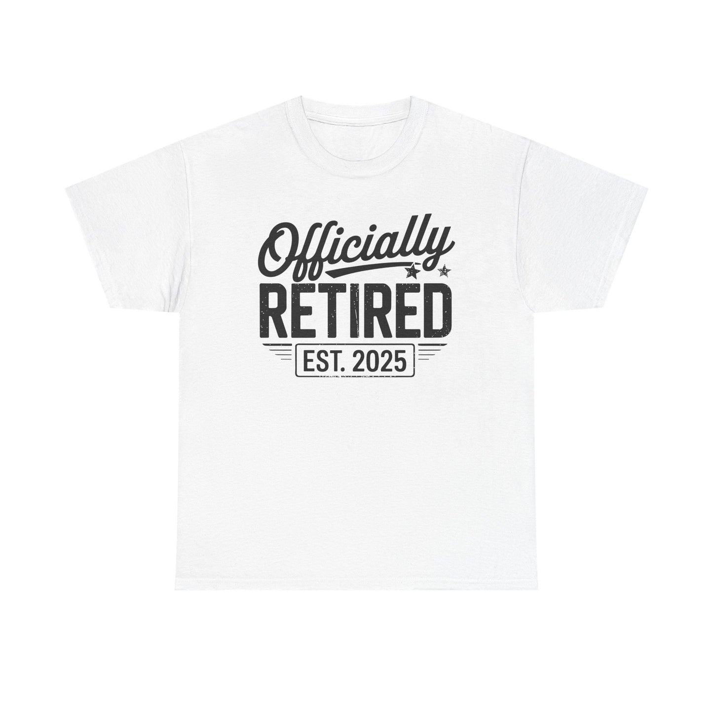 Funny Retirement 2025 Officially Retired Vintage Humor T-Shirt