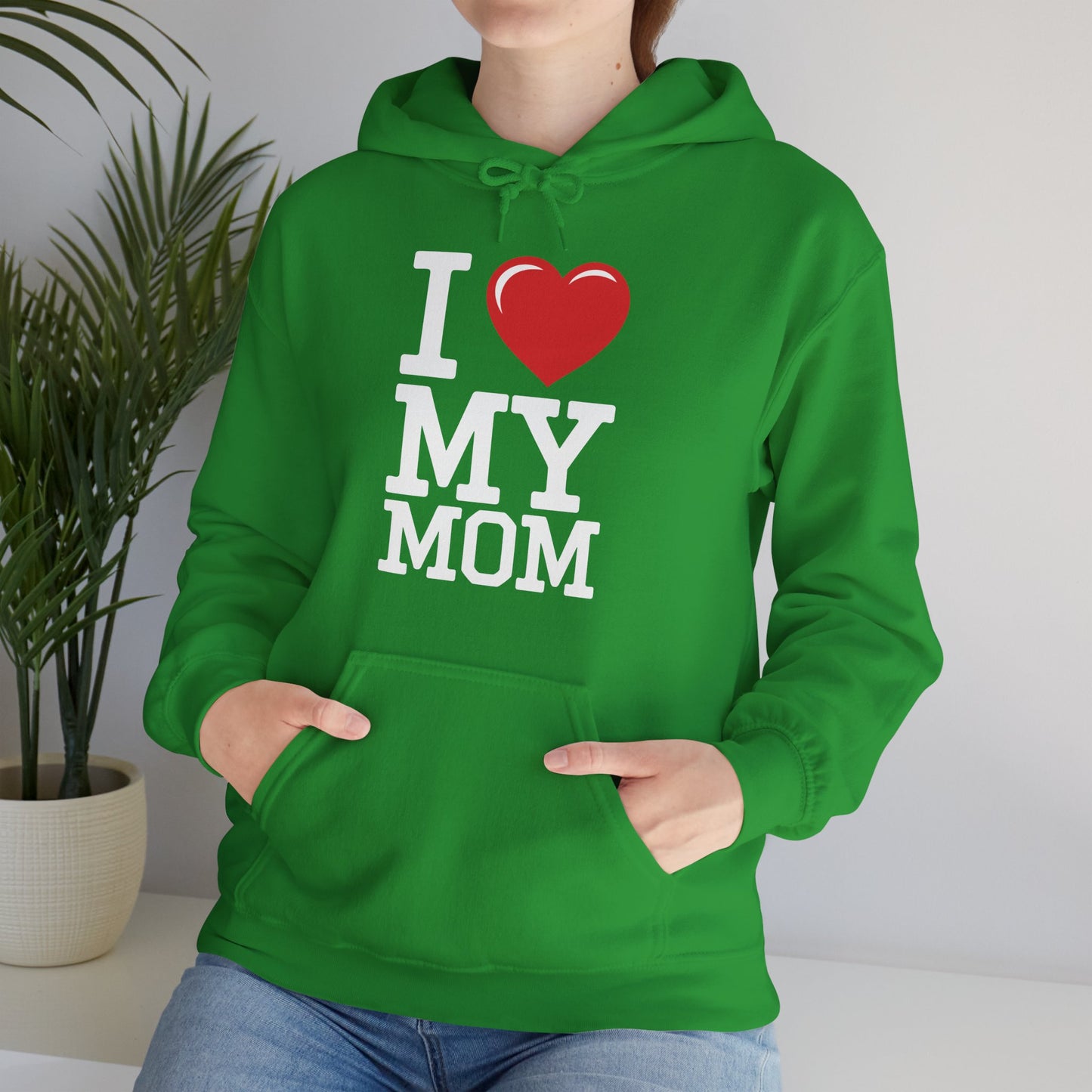 I Love My Mom Mothers Day from Daughter or Son Hoodie