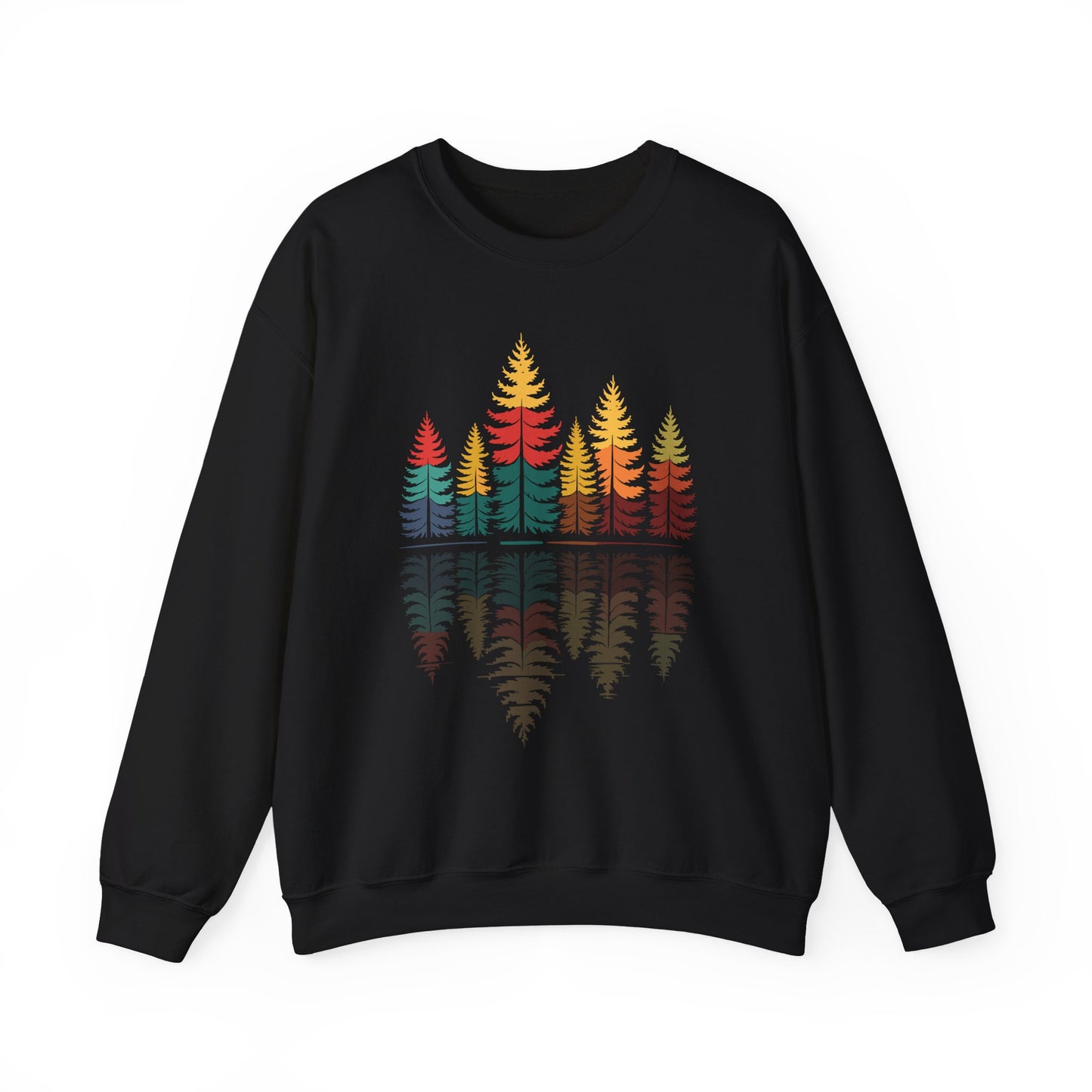 Nature Reflection Forest Trees Outdoor Wildlife Sweatshirt