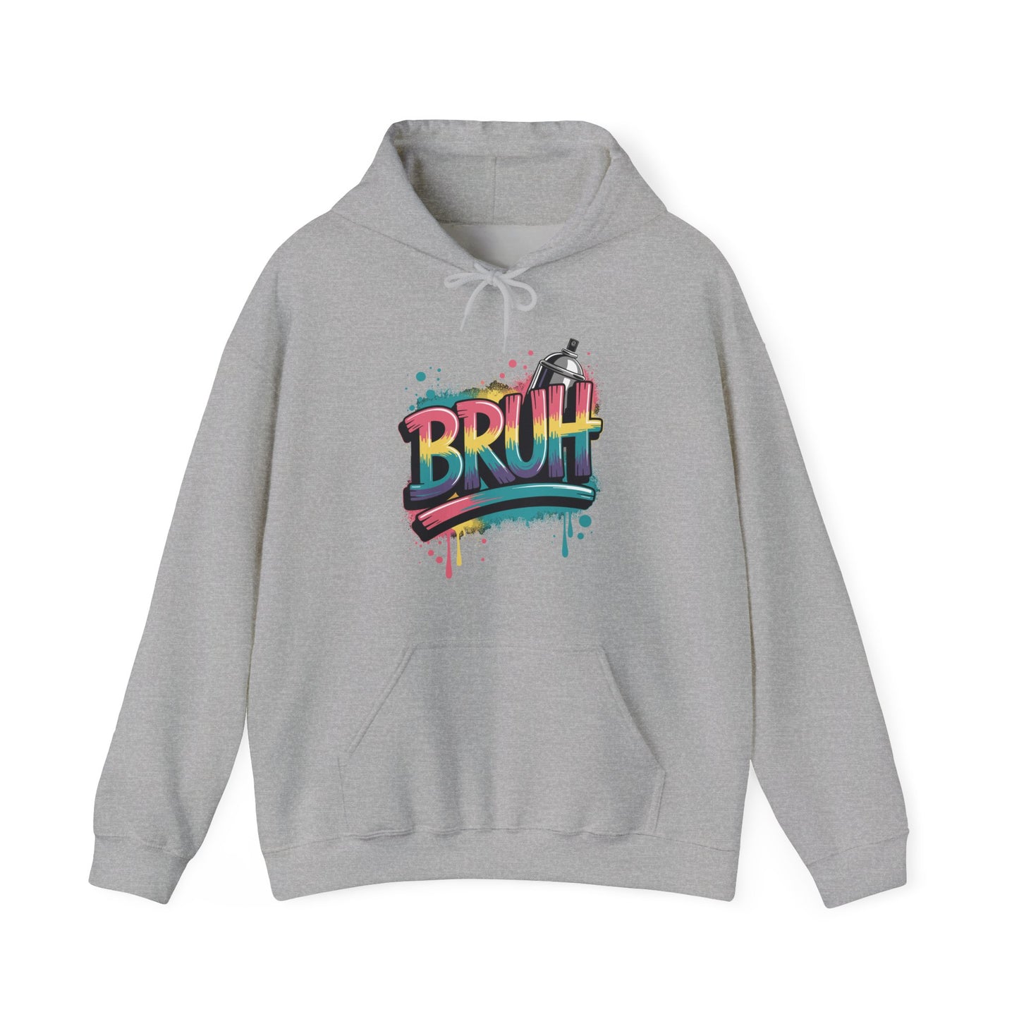 Bruh Graffiti Funny Saying Street Art Meme Men Boys Kids Hoodie