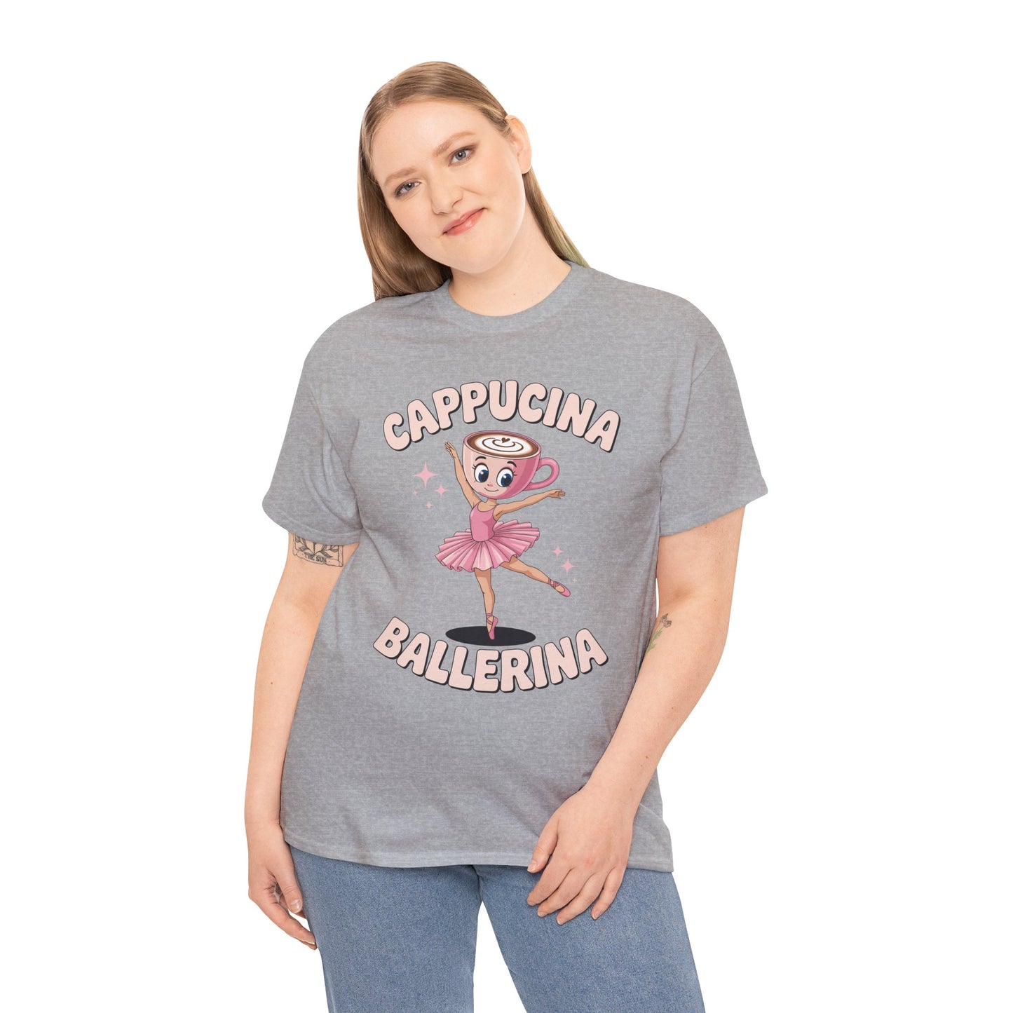 Funny Ballerina Cappuccina Coffee Dance Lovers Italian Meme T-Shirt