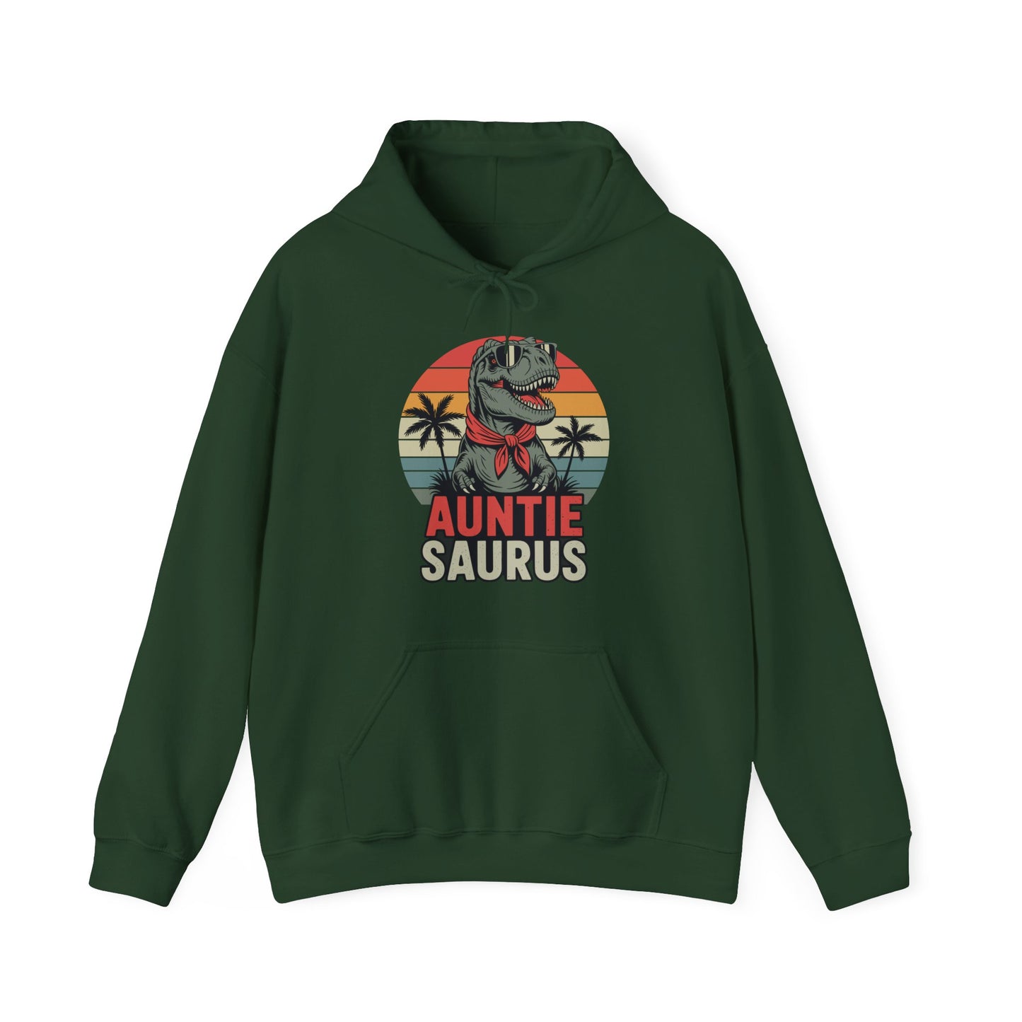 Auntiesaurus T Rex Dinosaur Auntie Saurus Family Matching Hoodie