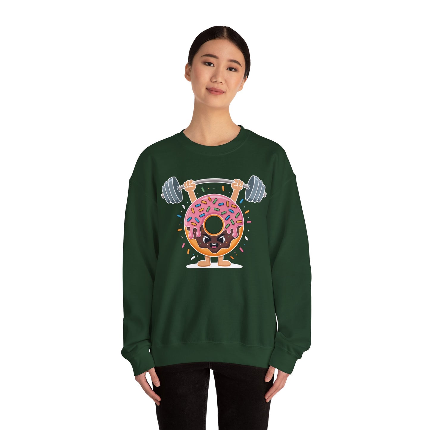Funny Weightlifing Fitness Workout Gym Donut Lover Sweatshirt