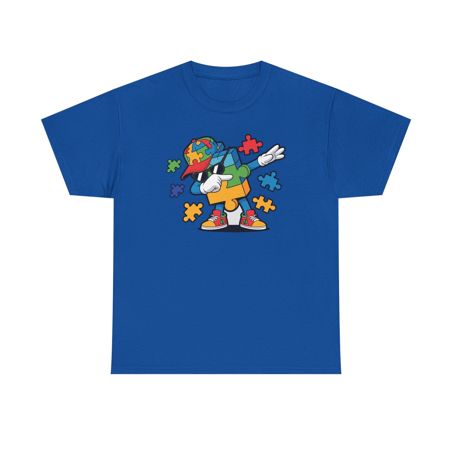 Dabbing Puzzle Autism Awareness T-Shirt