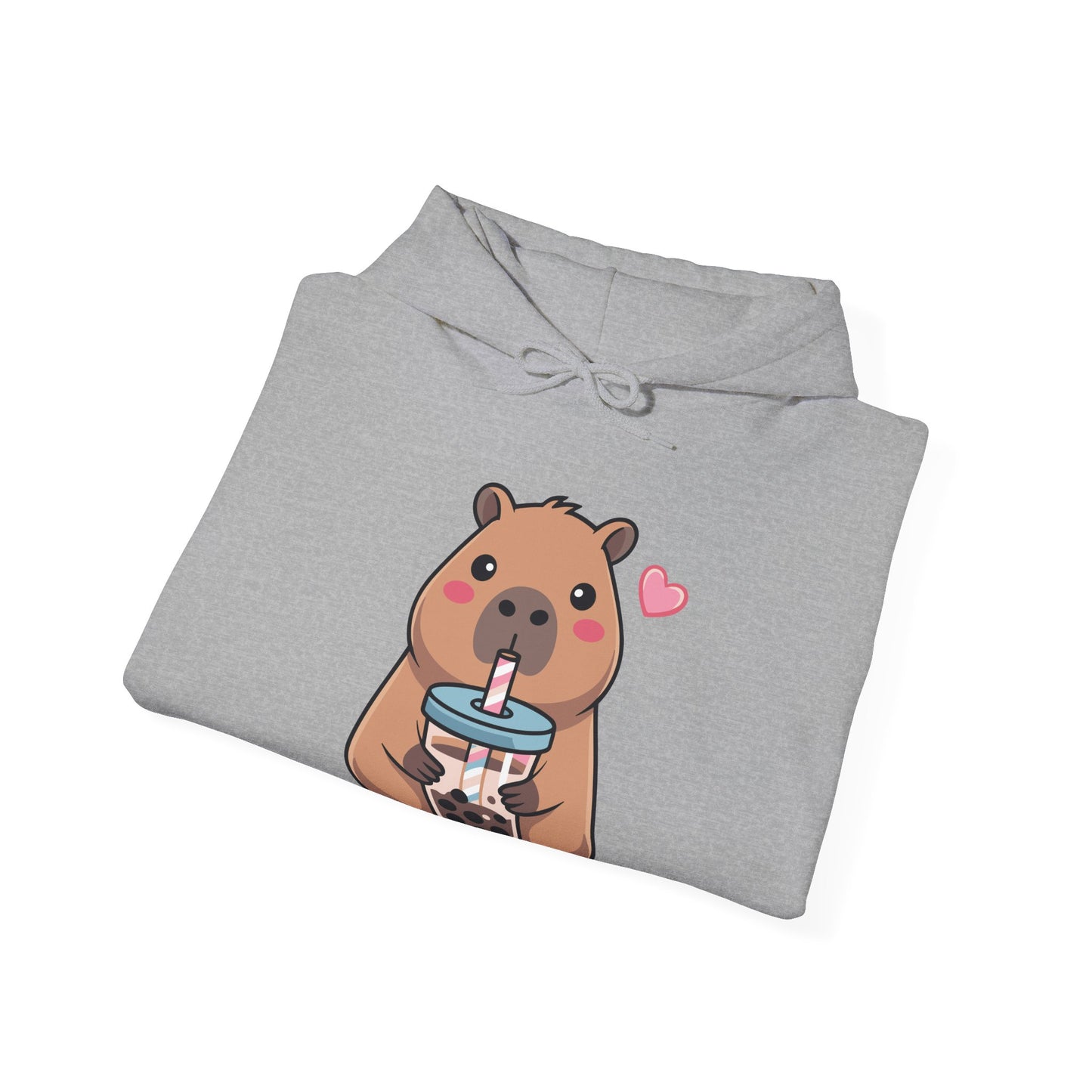 Cute Capybara Kawaii Anime Drinking Bubble Tea Lover Girls Hoodie