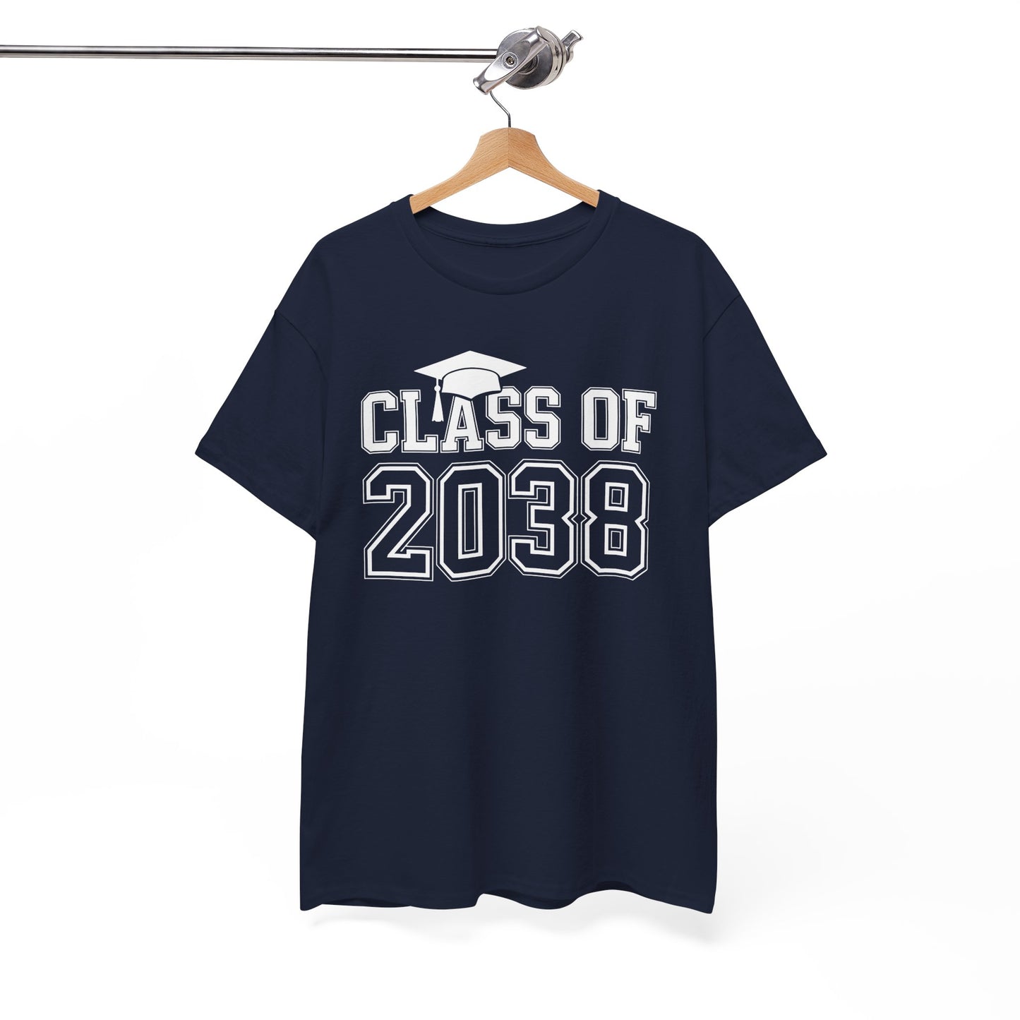 Class of 2038 Grow With Me Funny Kindergarten Back To School T-Shirt