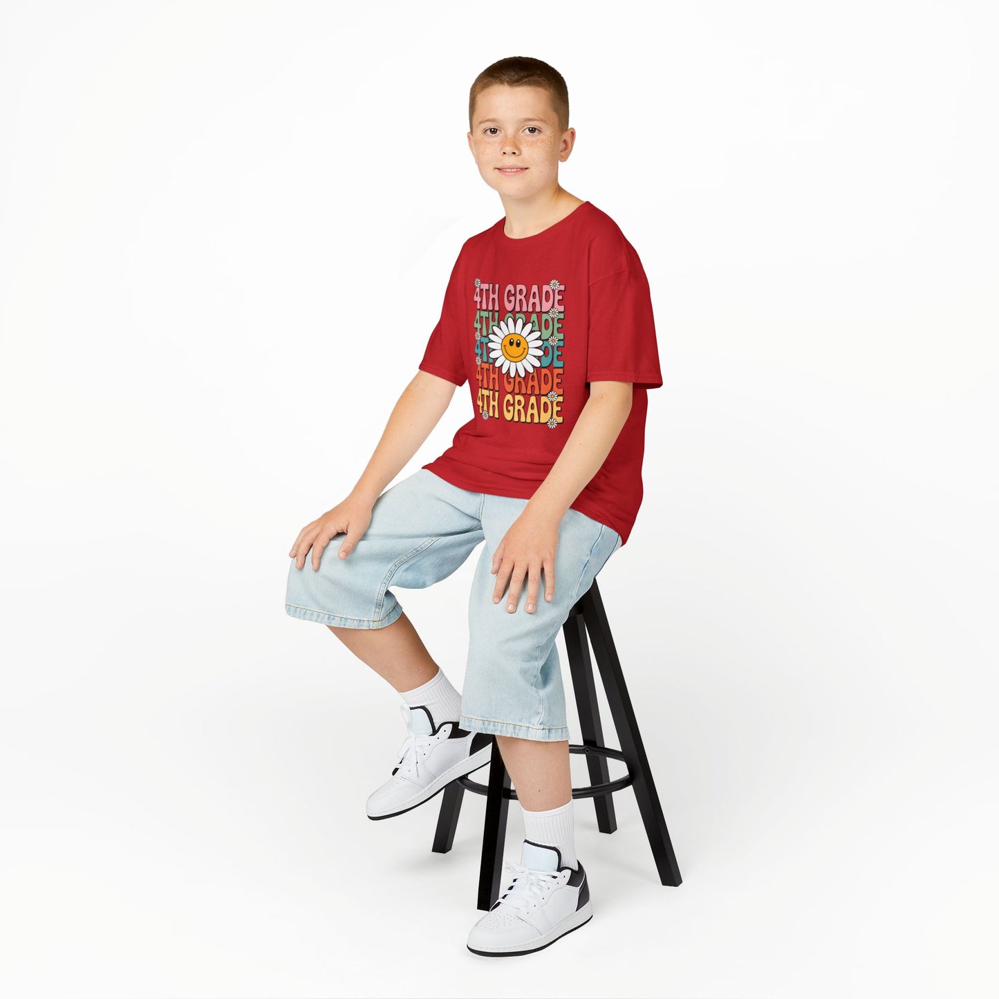 Groovy 4th Grade Back To School First Day of Fourth Grade T-Shirt