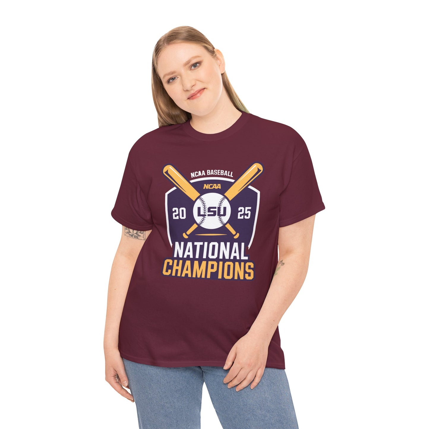 LSU Baseball 2025 National Champions Logo T-Shirt
