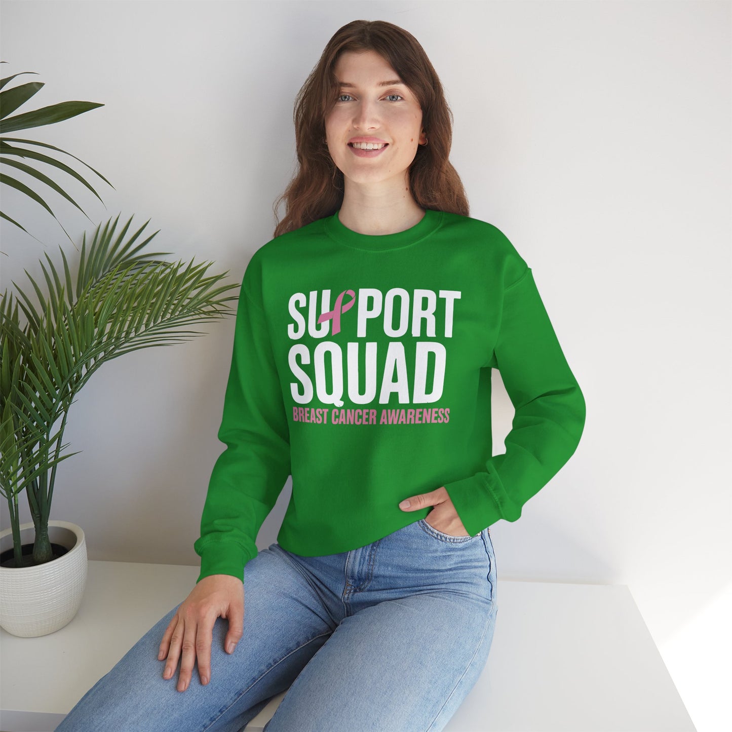 Breast Cancer Shirts Support Squad Breast Cancer Awareness Sweatshirt