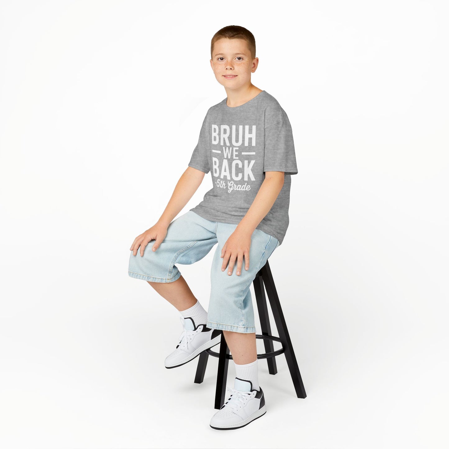 Bruh We Back 5th Grade First Day Of School Back To School T-Shirt
