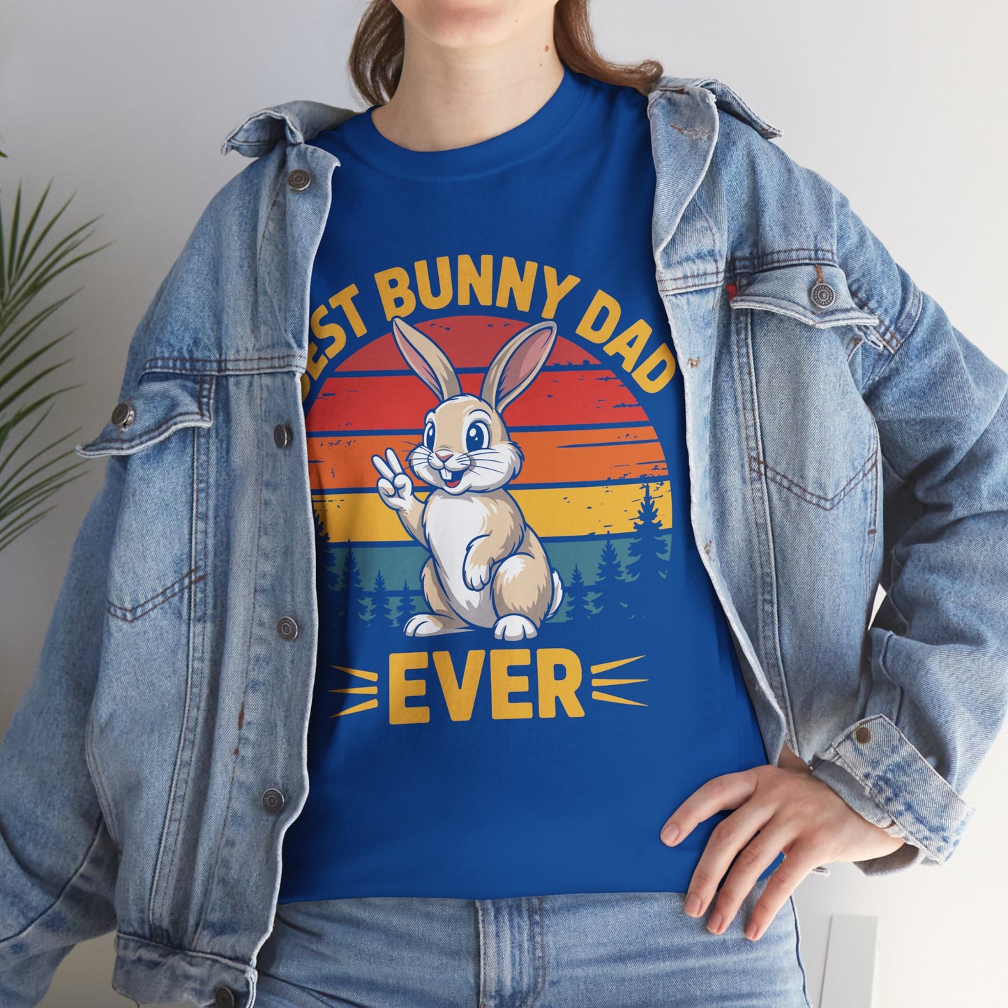Best Bunny Dad Ever Funny Rabbit Lover Dad Gift T-Shirt for Pet Owners