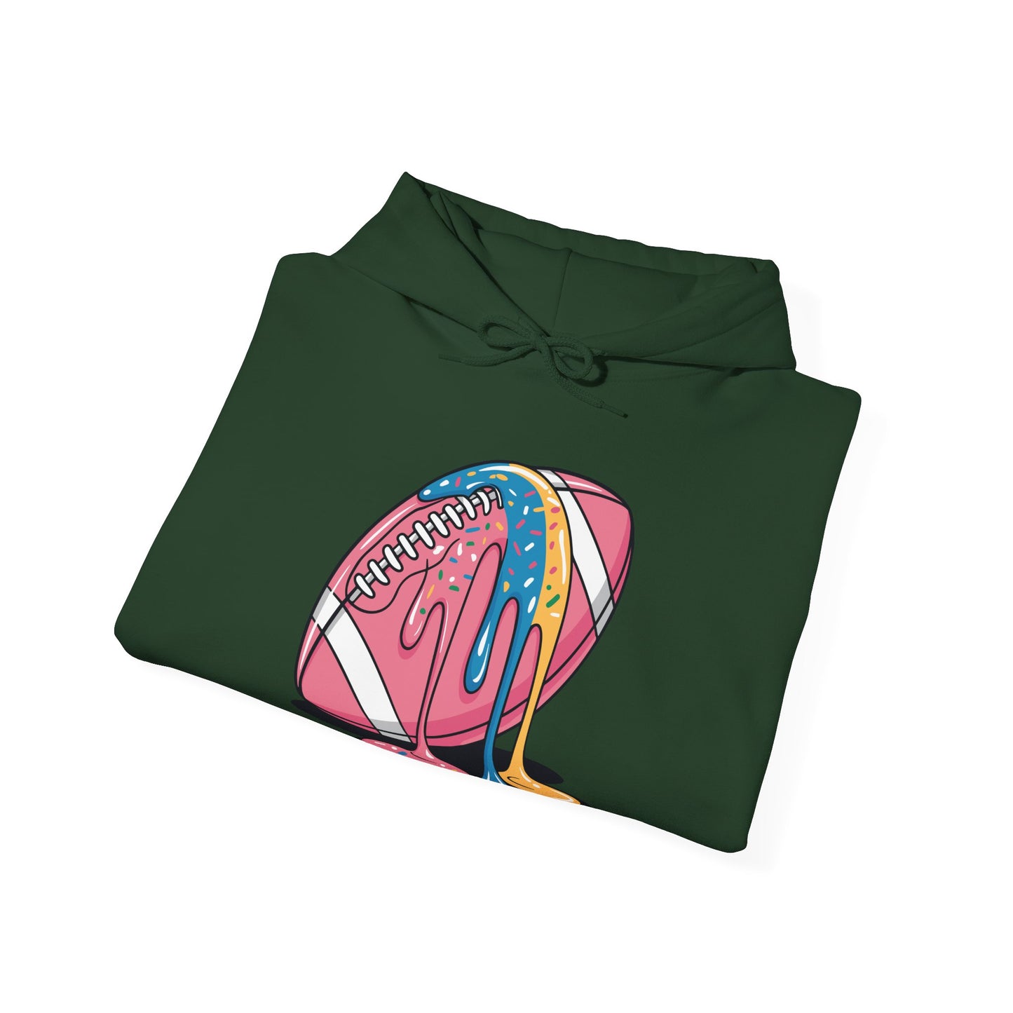 Football Drip For Lineman WR QB RB Ice Cream Sprinkles Hoodie