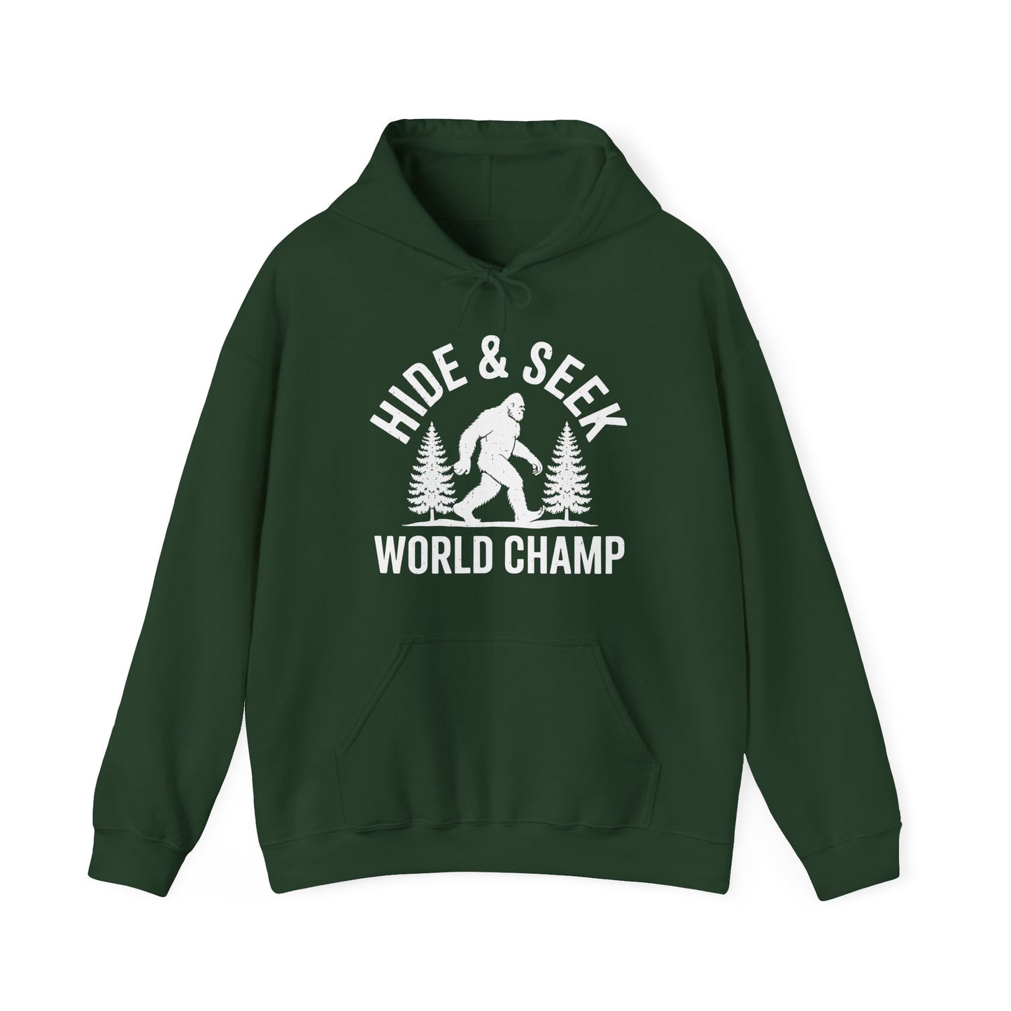 Bigfoot Hide And Seek World Champion Sasquatch Retro Vintage Hoodie