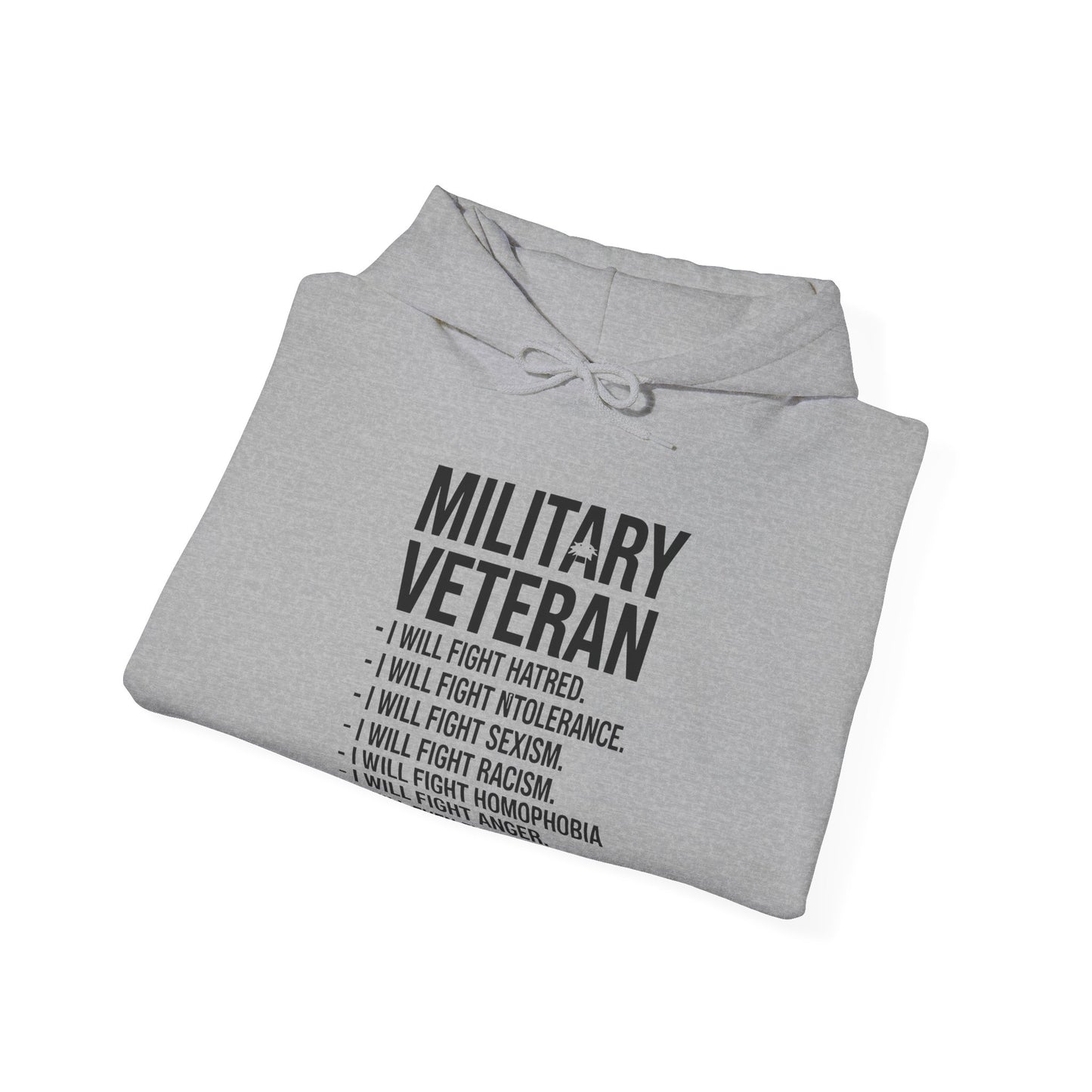 Military Veterans Against Trump 2025 Fight USA Election Hoodie