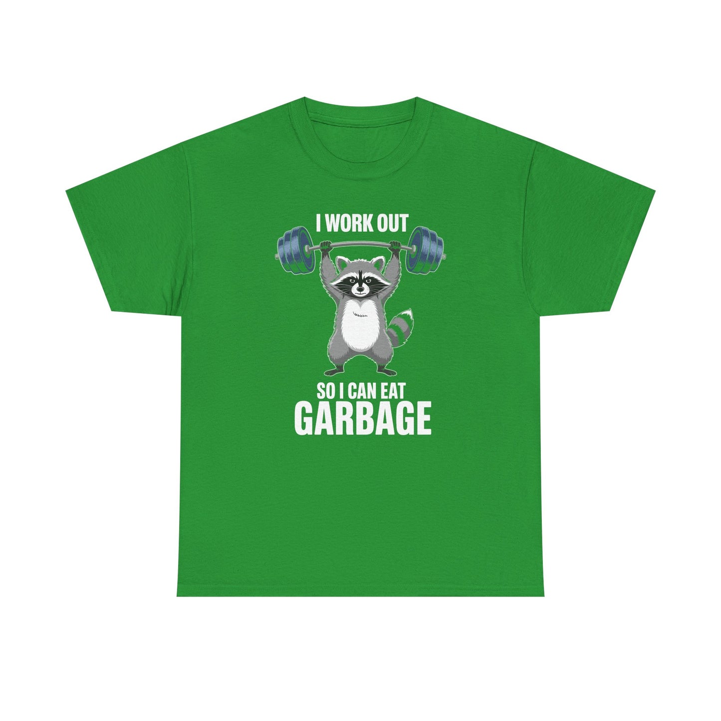 Raccoon Deadlift Bodybuilding Animal Funny Gym Fitness T-Shirt
