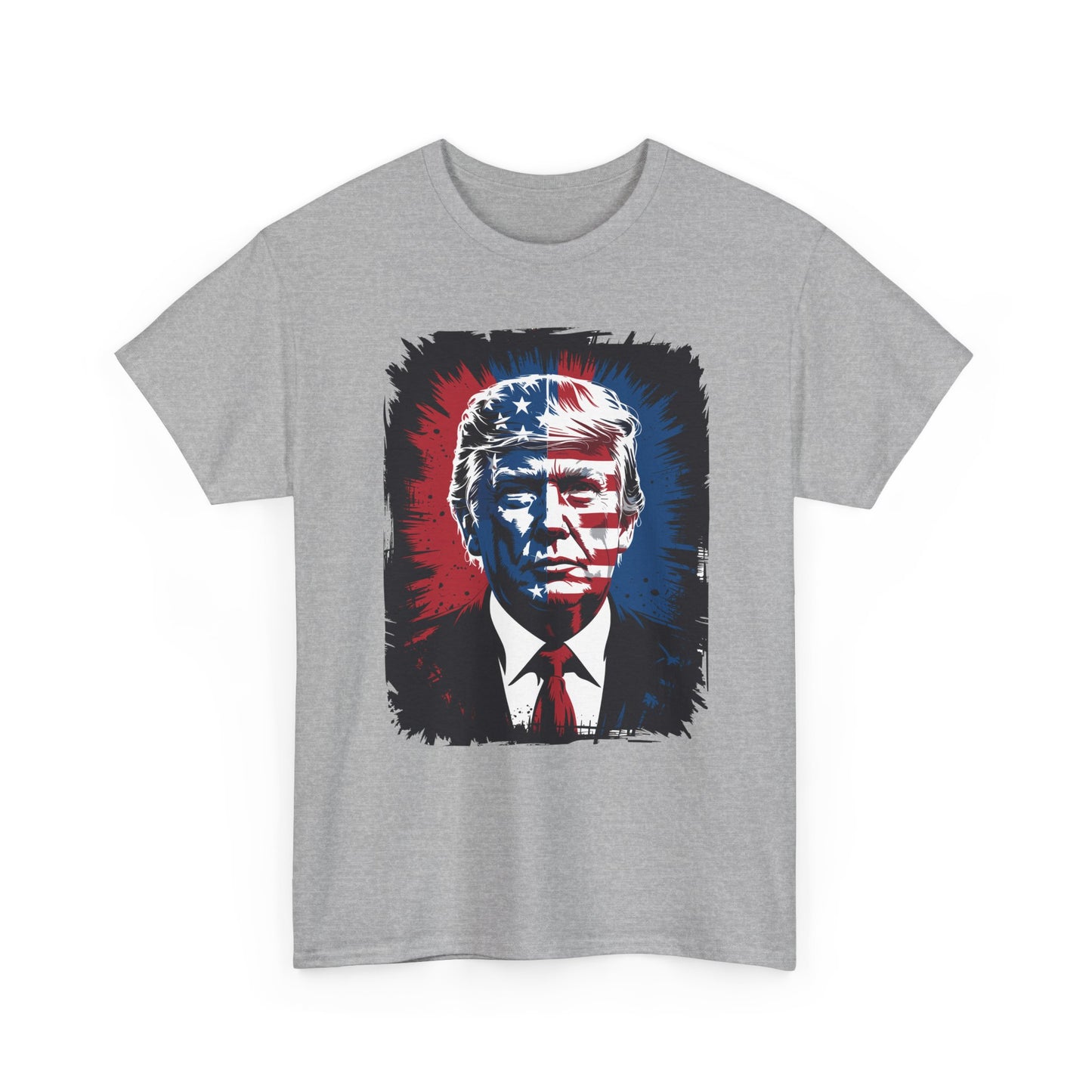 President Trump Portrait 4th July T-Shirt