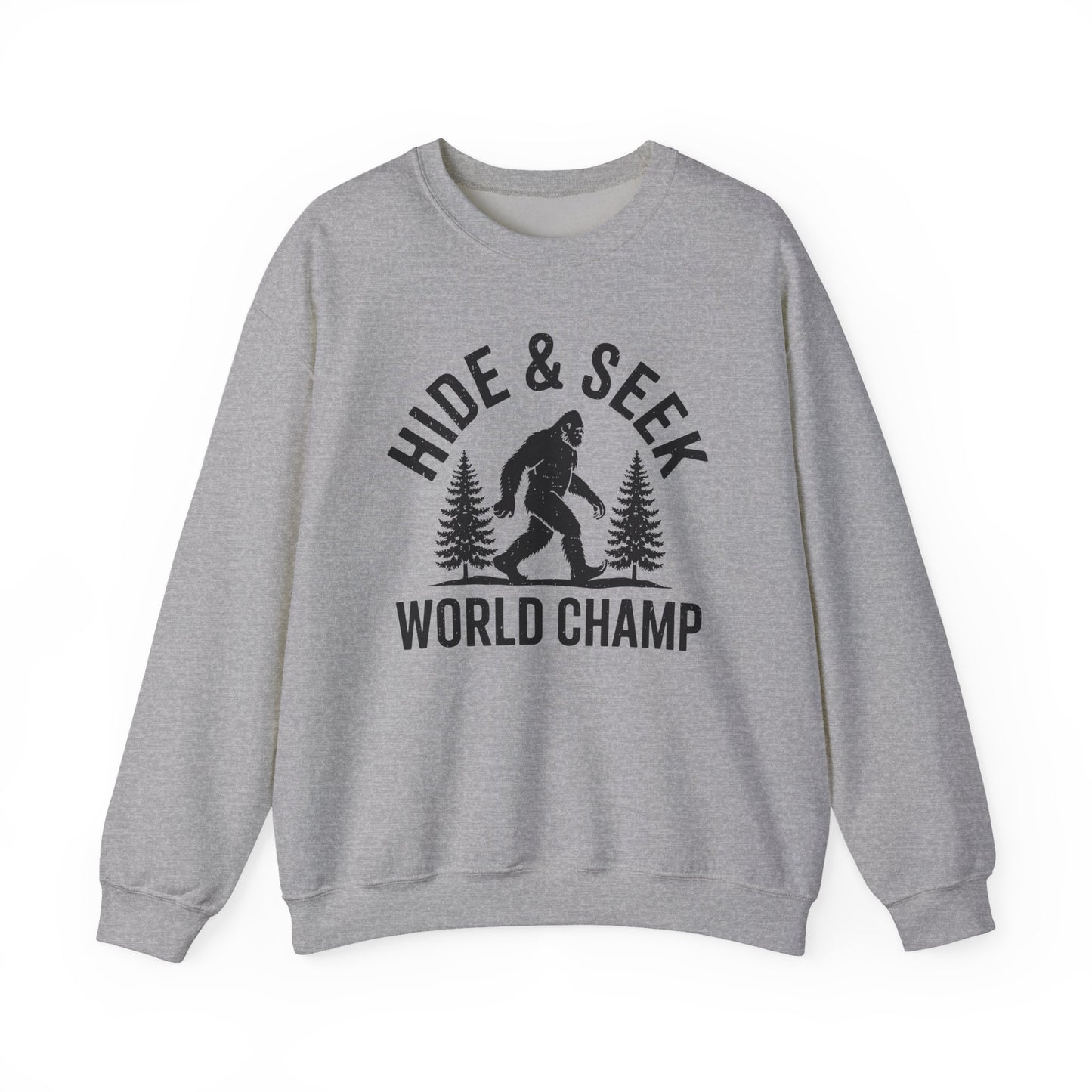 Bigfoot Hide And Seek World Champion Sasquatch Retro Vintage Sweatshirt