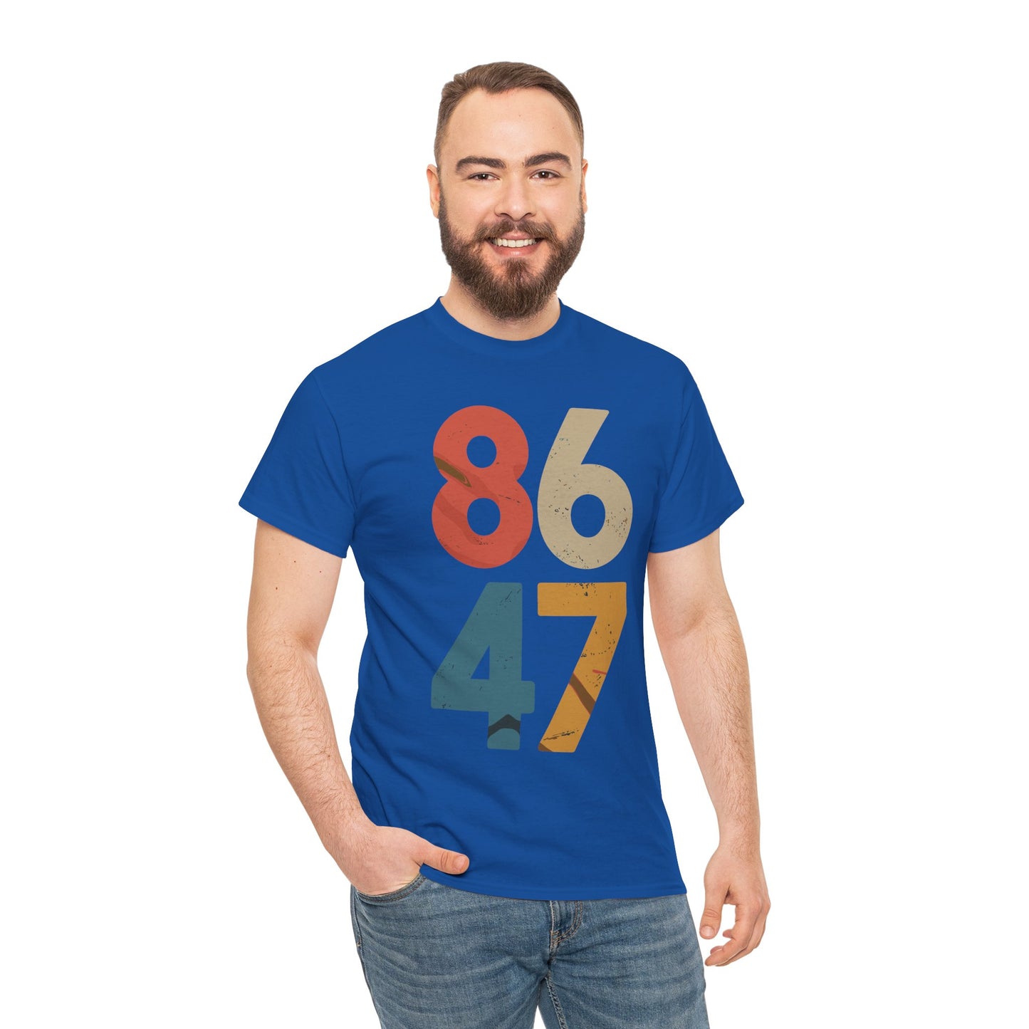 Classic Vintage 80s Style 86 47 Anti Trump T-Shirt
