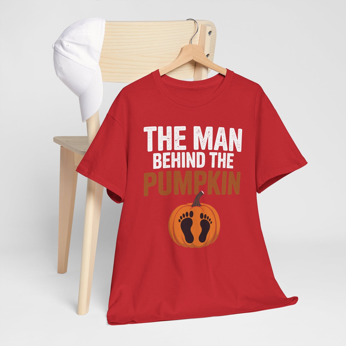 Pregnant Thanksgiving Costume for Dad Expecting Lil Pumpkin T-Shirt