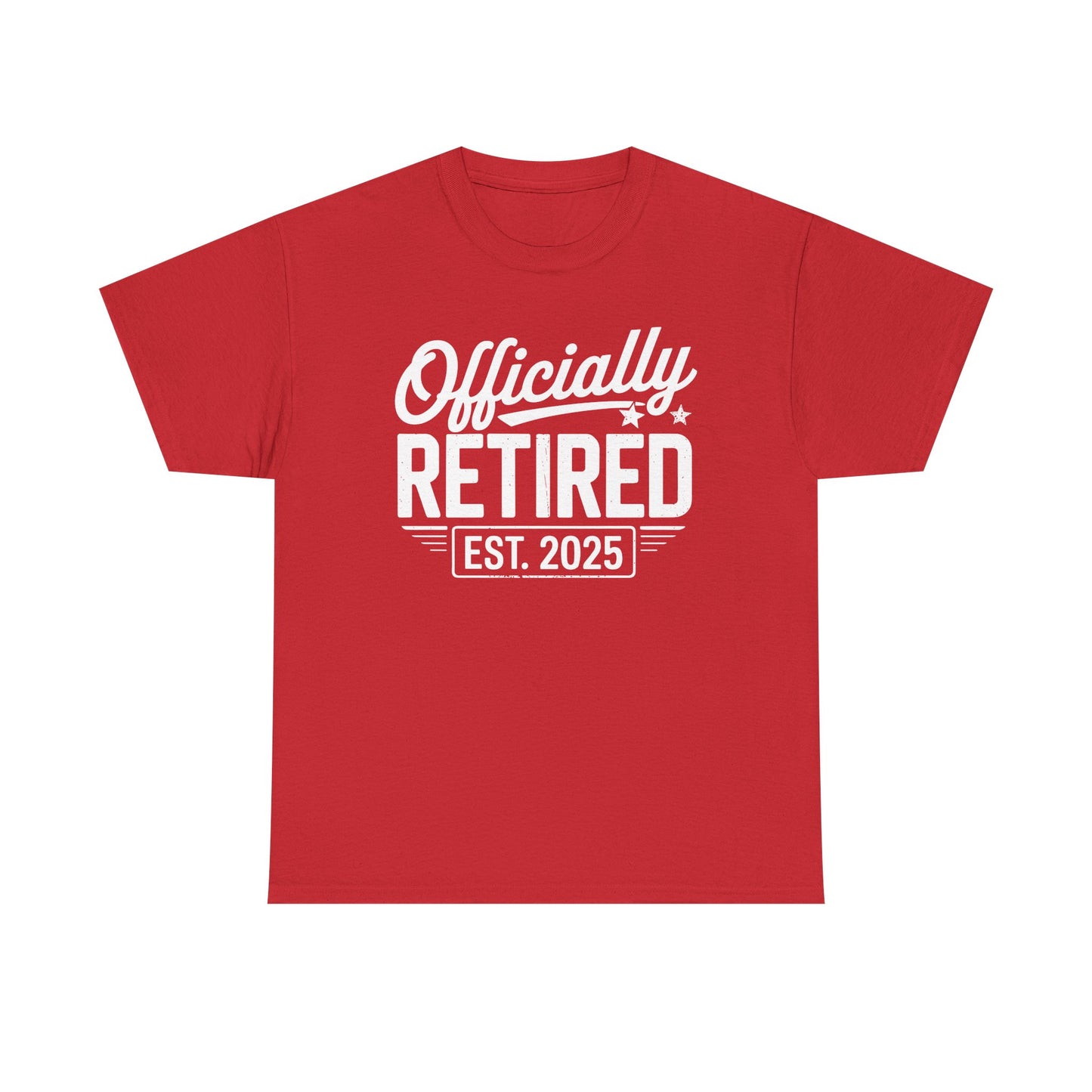 Funny Retirement 2025 Officially Retired Vintage Humor T-Shirt