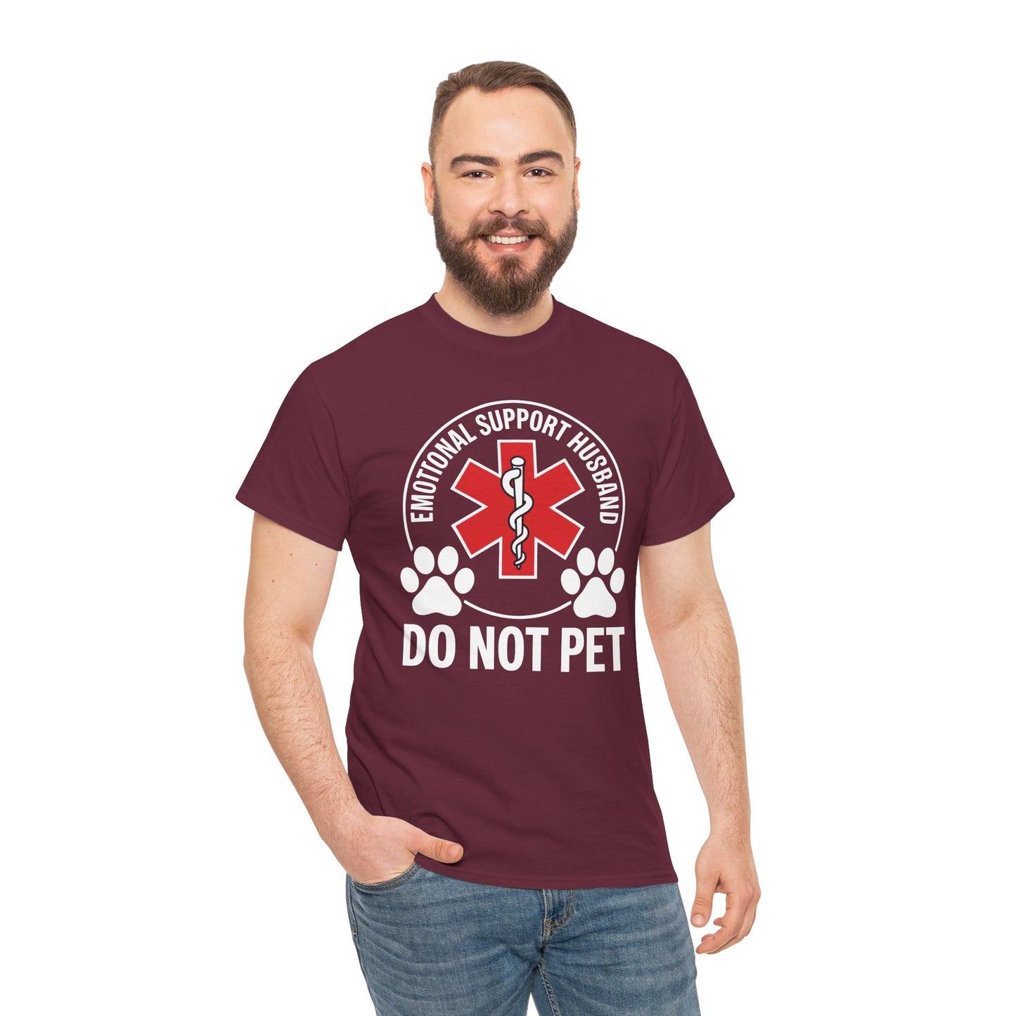 Emotional Support Husband Do Not Pet T-Shirt