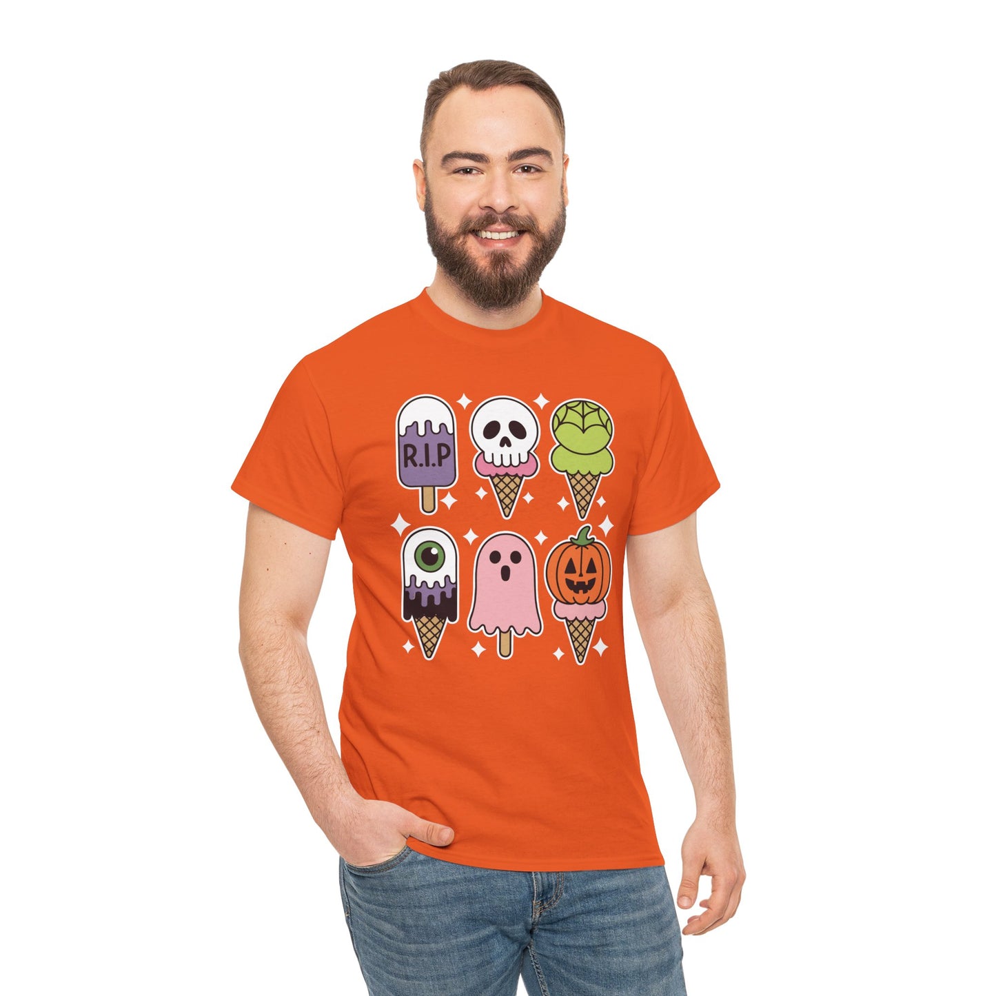 Horror Movie Summer Popsicle Halloween Ice Cream Summer-ween T-Shirt for Men Women