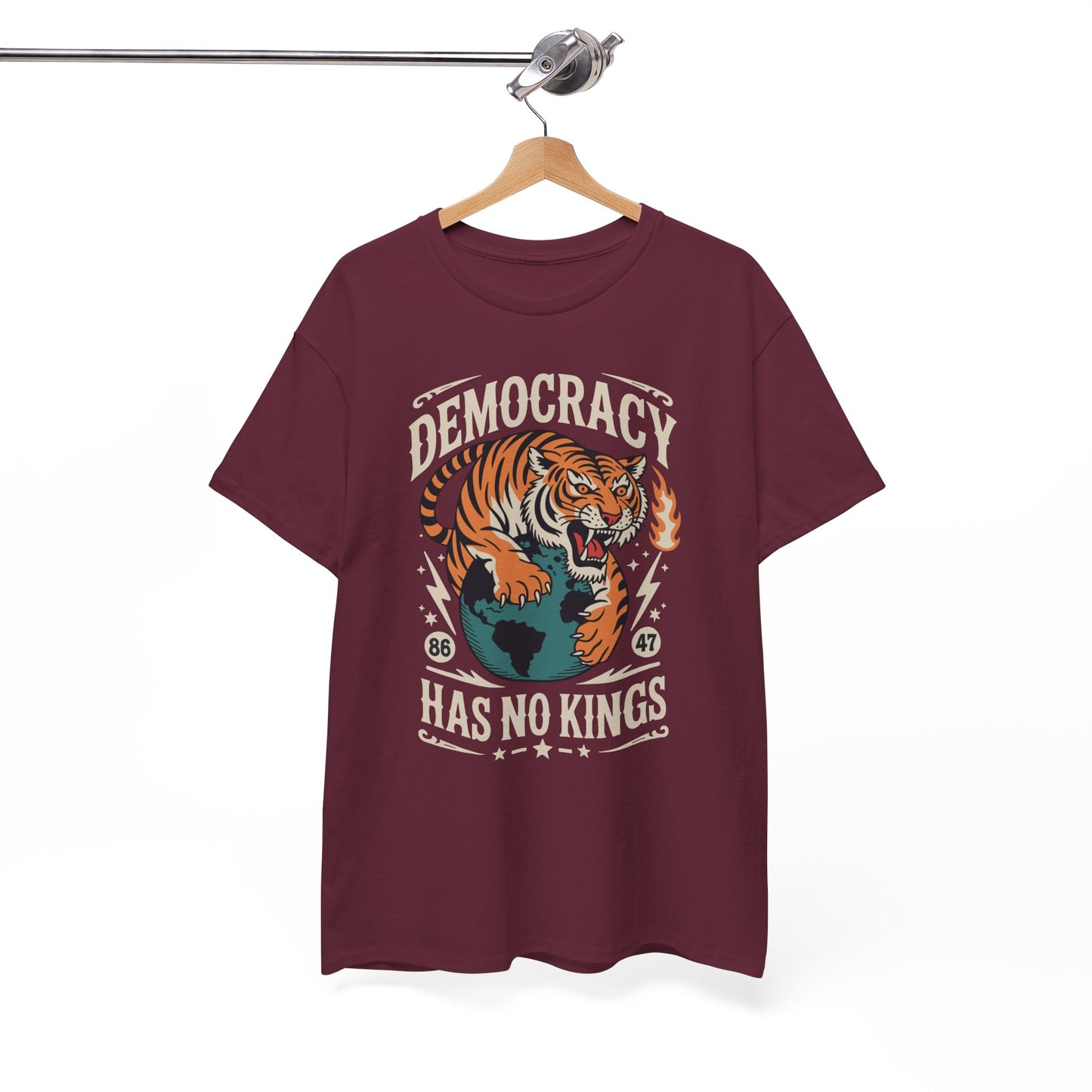 Democracy Has No King 8647 Anti Trump America Social Justice T-Shirt