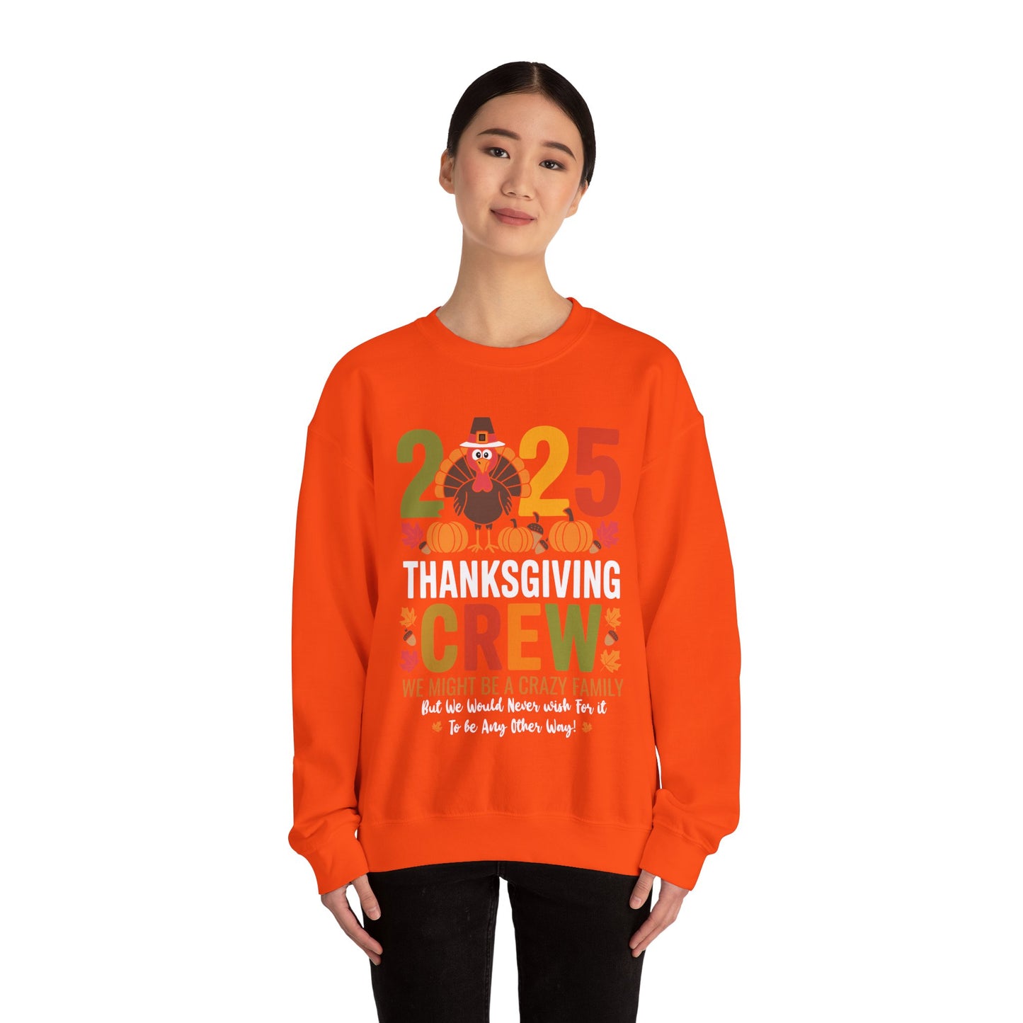 Family Thanksgiving 2025 Thanksgiving Crew Turkey Matching Sweatshirt