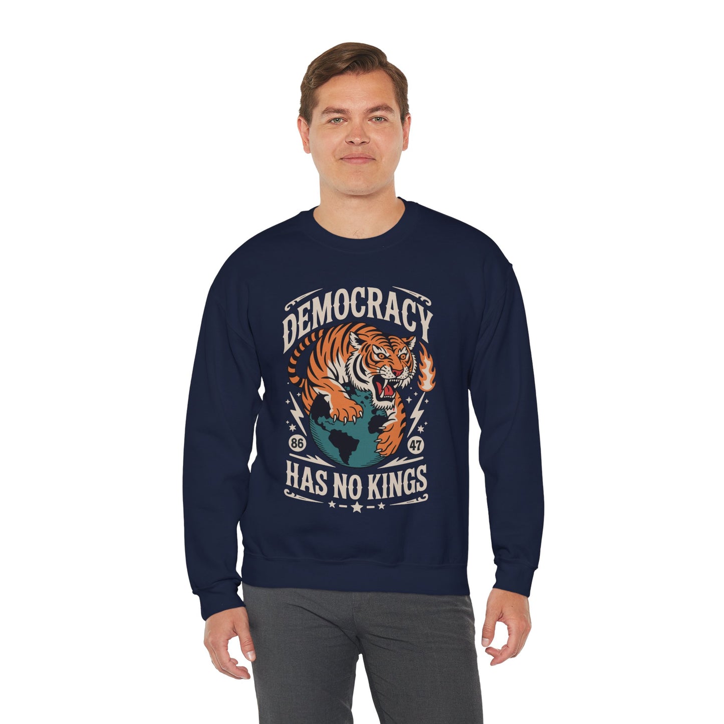 Democracy Has No King 8647 Anti Trump America Social Justice Sweatshirt