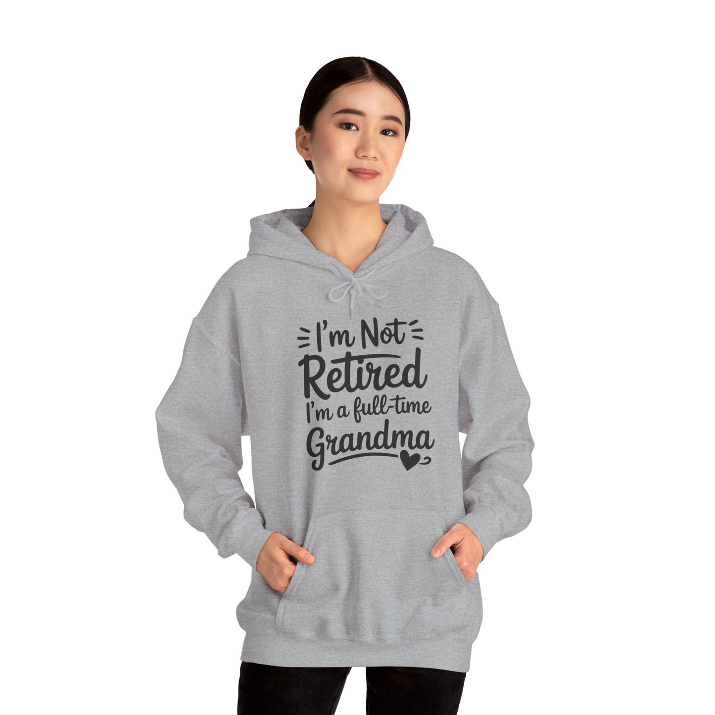 Fancy Grandma Mothers Day Birthday Christmas Gifts I'm Not Retired I'm A Full-Time Grandma Women's Hoodie