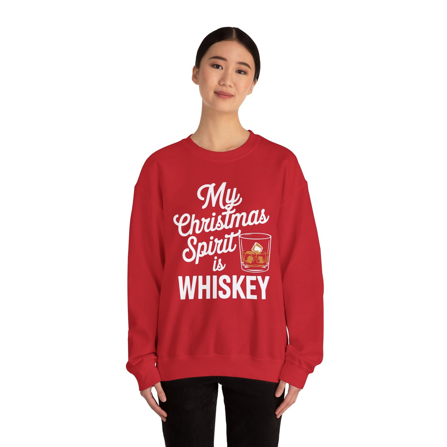 Funny Christmas Drinking Shirt Whiskey Liquor Drinker Saying Sweatshirt