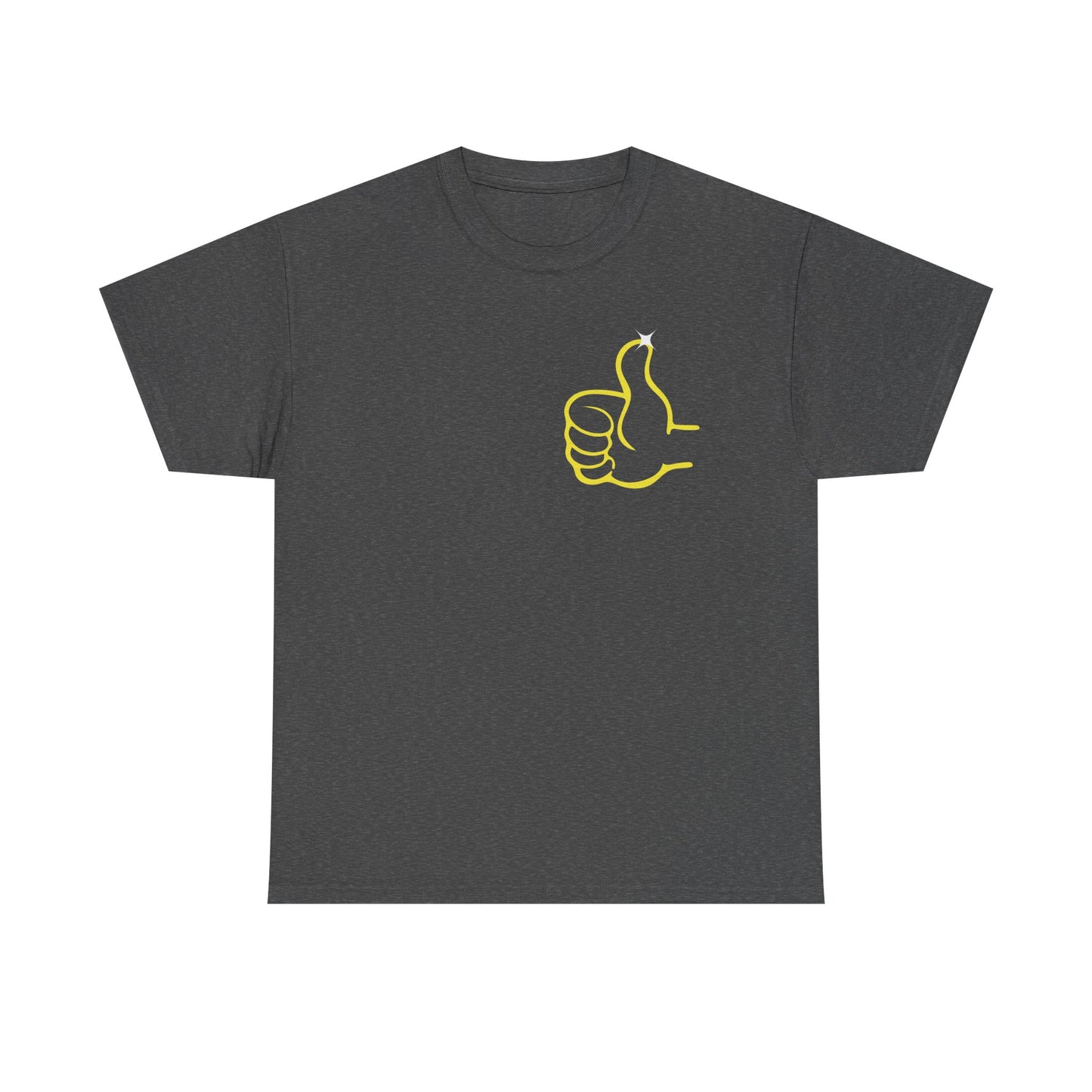 Funny Thumbs Up Emoji Graphic T-Shirt Positive Vibes Unisex Tee for Men and Women