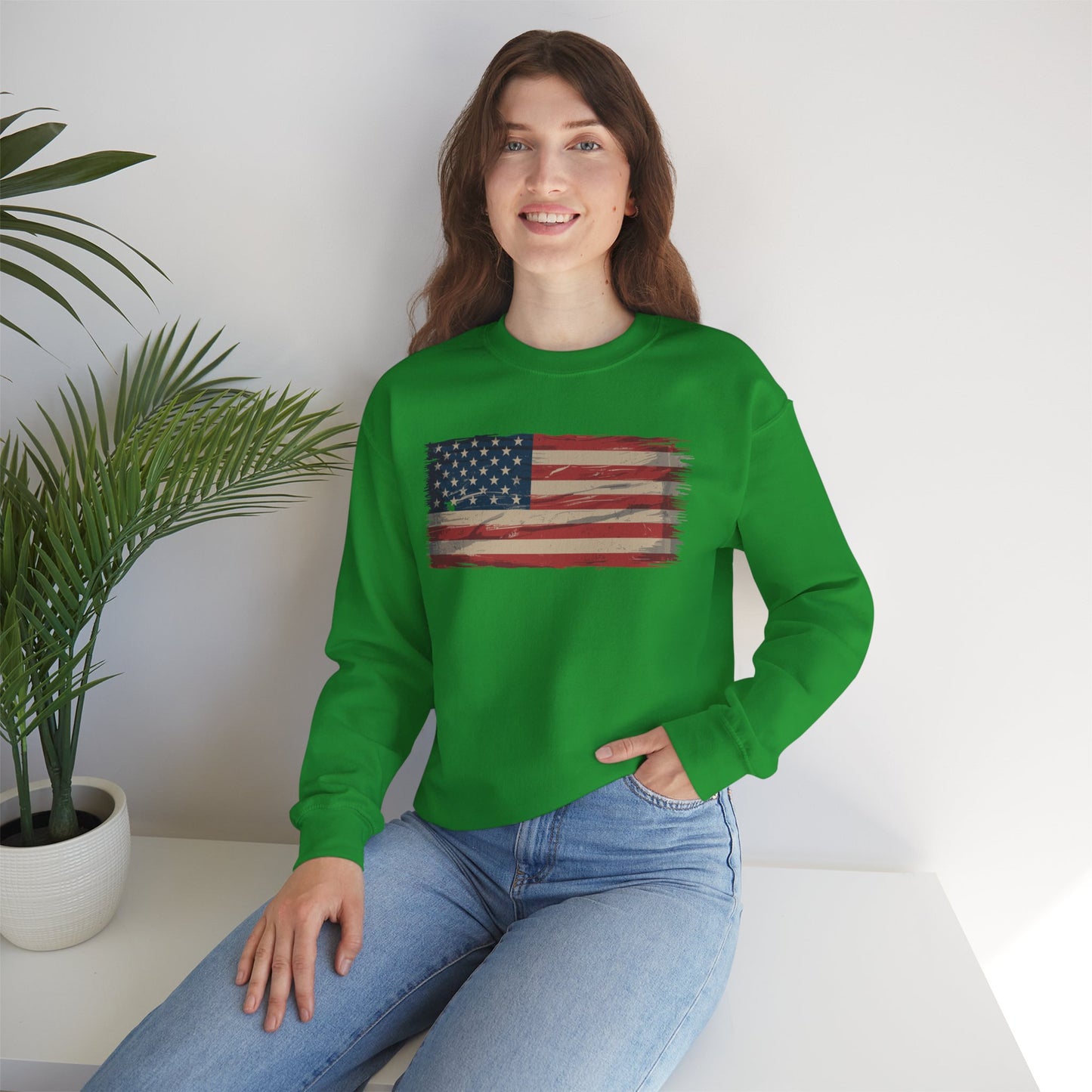 American Flag USA United States of America US 4th of July Sweatshirt