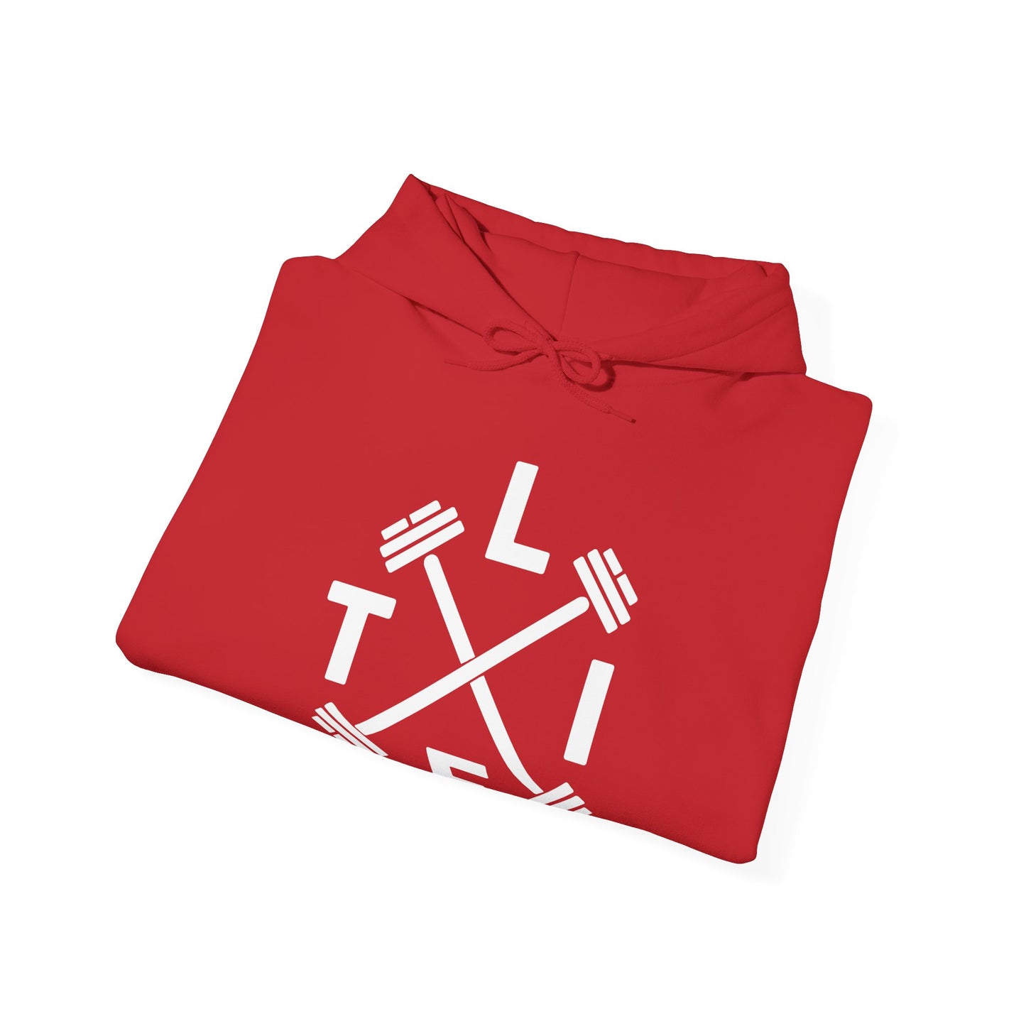 LIFT Weightlifting Fitness Barbells Crossed Circle Hoodie
