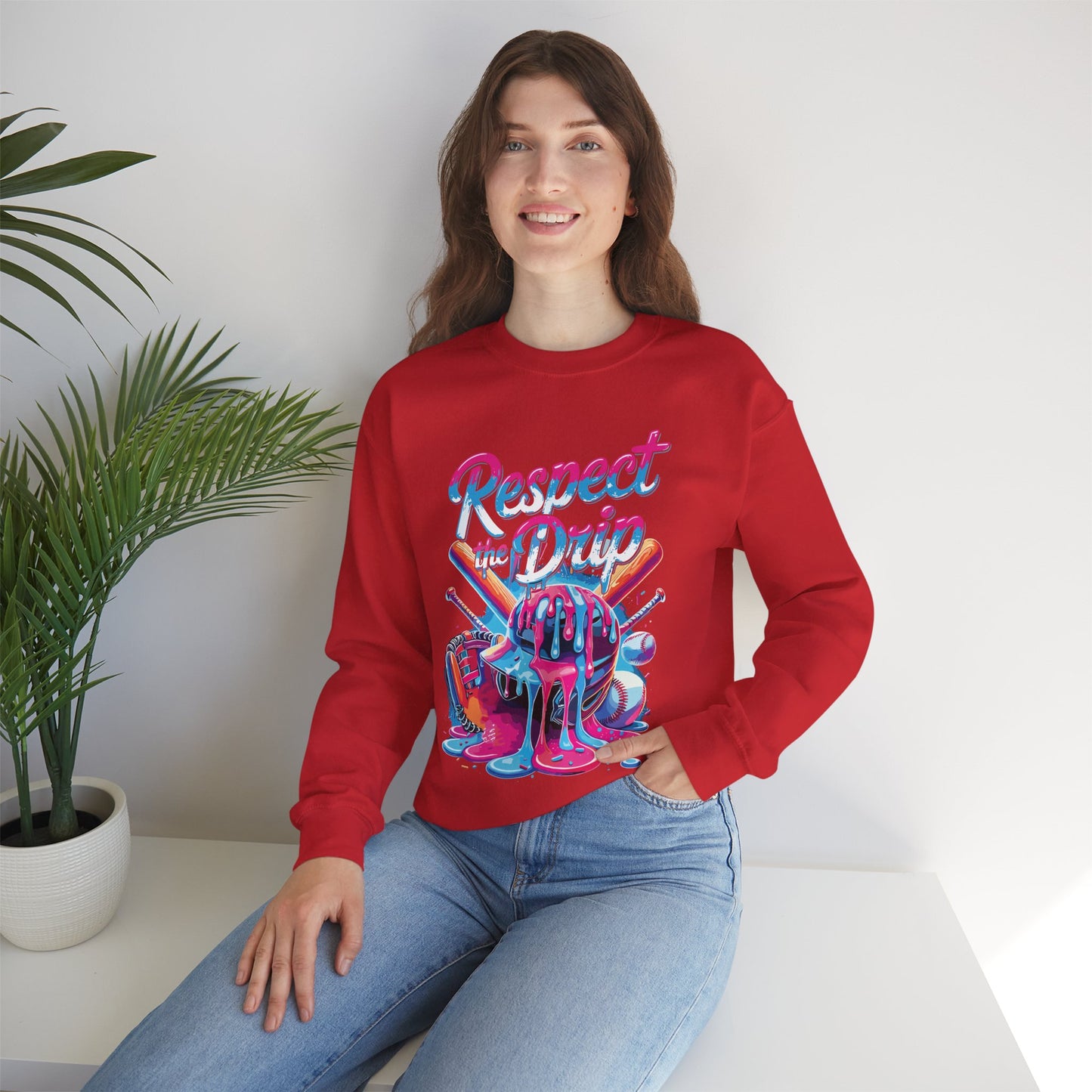 Baseball Drip For Boys Ice Cream Respect The Drip Baseball Sweatshirt