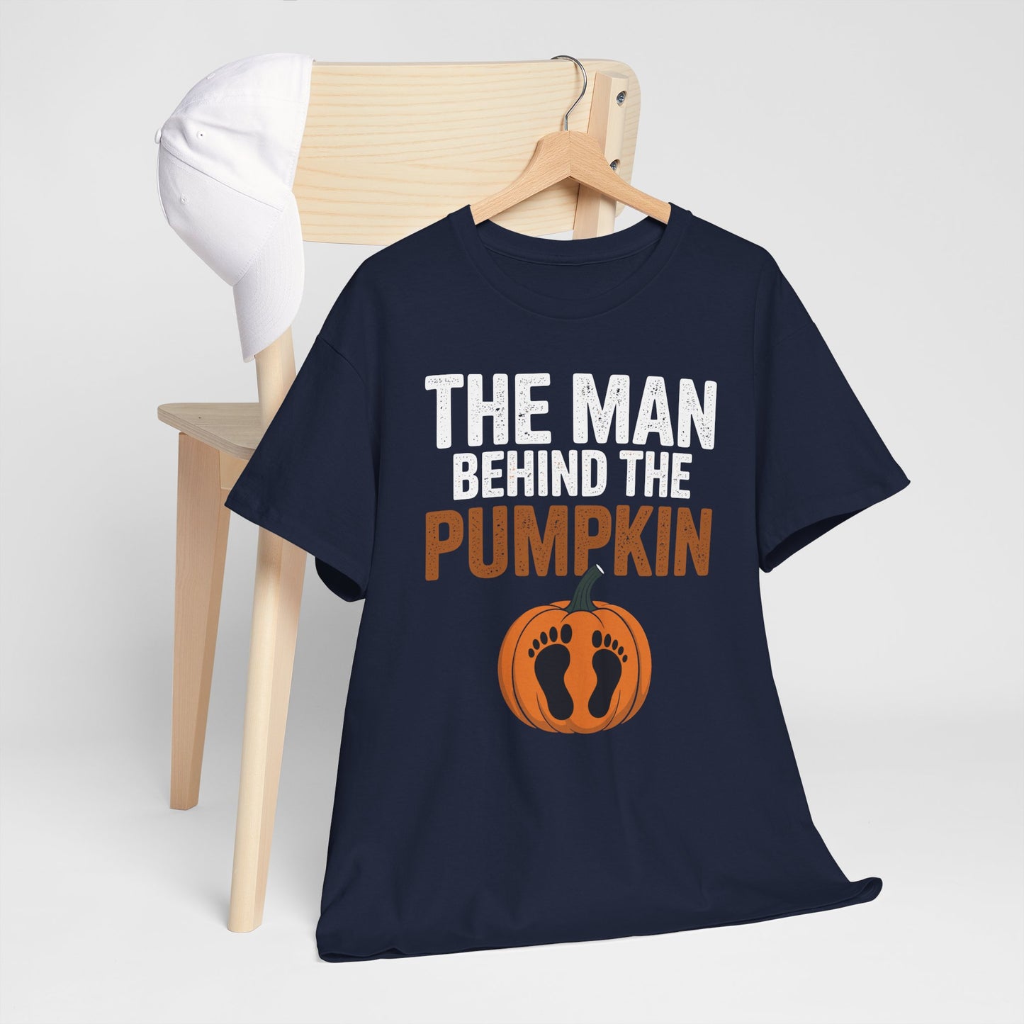 Pregnant Thanksgiving Costume for Dad Expecting Lil Pumpkin T-Shirt