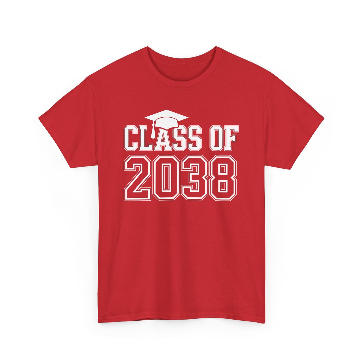 Class of 2038 Grow With Me Funny Kindergarten Back To School T-Shirt
