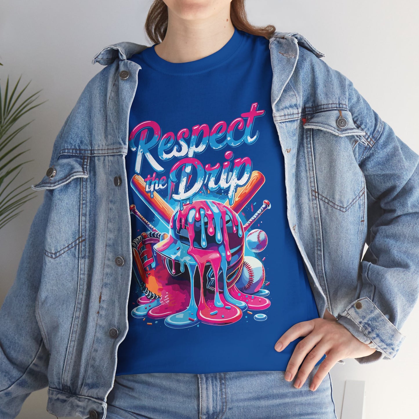 Baseball Drip For Boys Ice Cream Respect The Drip Baseball T-Shirt