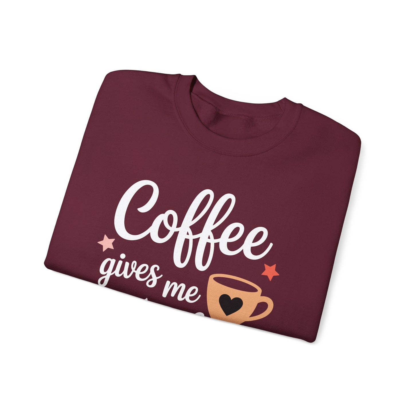 Coffee Gives Me Teacher Powers, Cute Teacher Appreciation Sweatshirt