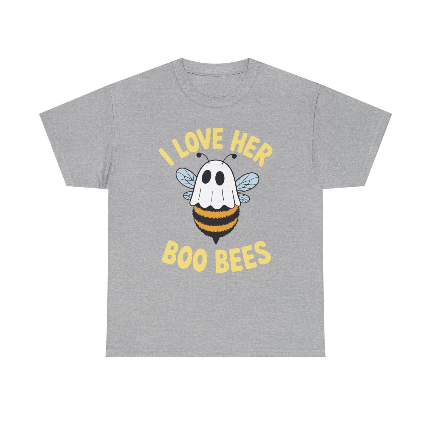 I Love Her Boo Bees Couples Halloween Adult Costume His Men T-Shirt