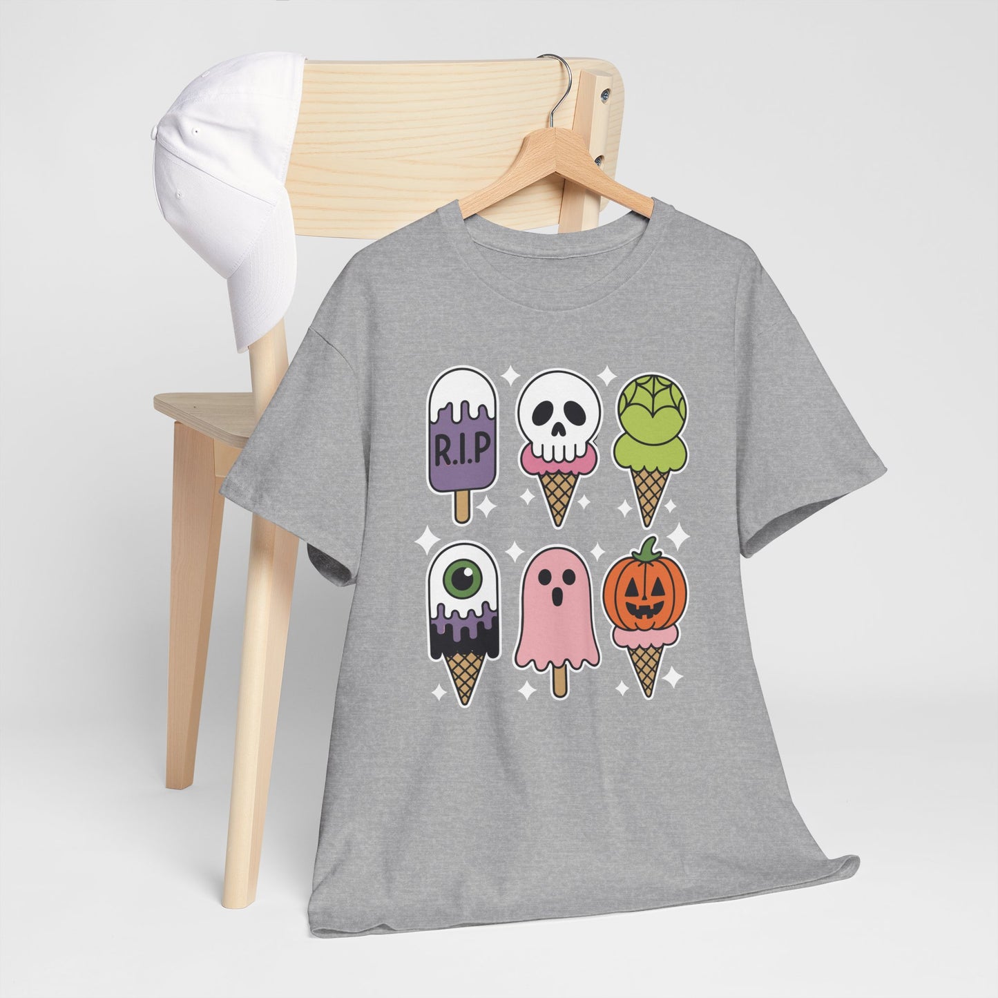 Horror Movie Summer Popsicle Halloween Ice Cream Summer-ween T-Shirt for Men Women