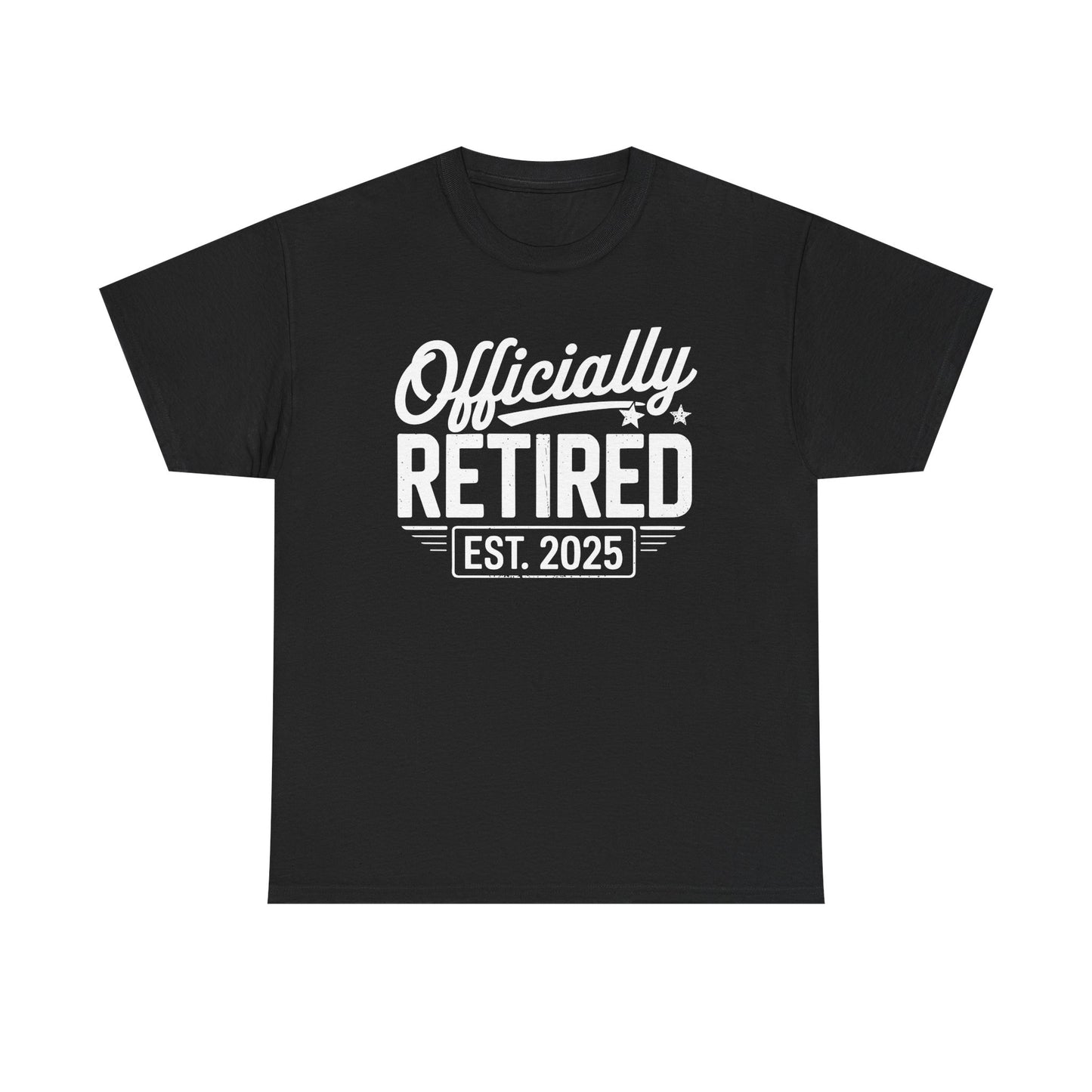Funny Retirement 2025 Officially Retired Vintage Humor T-Shirt