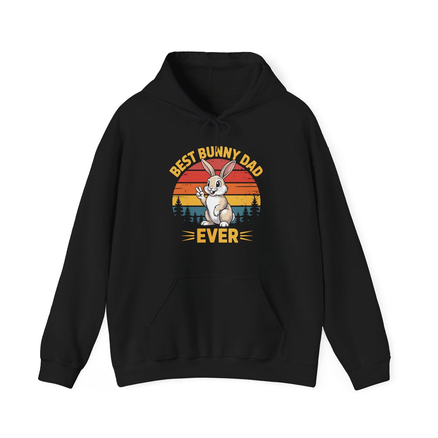 Best Bunny Dad Ever Funny Rabbit Lover Dad Gift Hoodie for Pet Owners