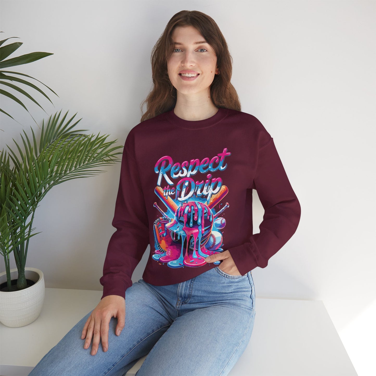 Baseball Drip For Boys Ice Cream Respect The Drip Baseball Sweatshirt
