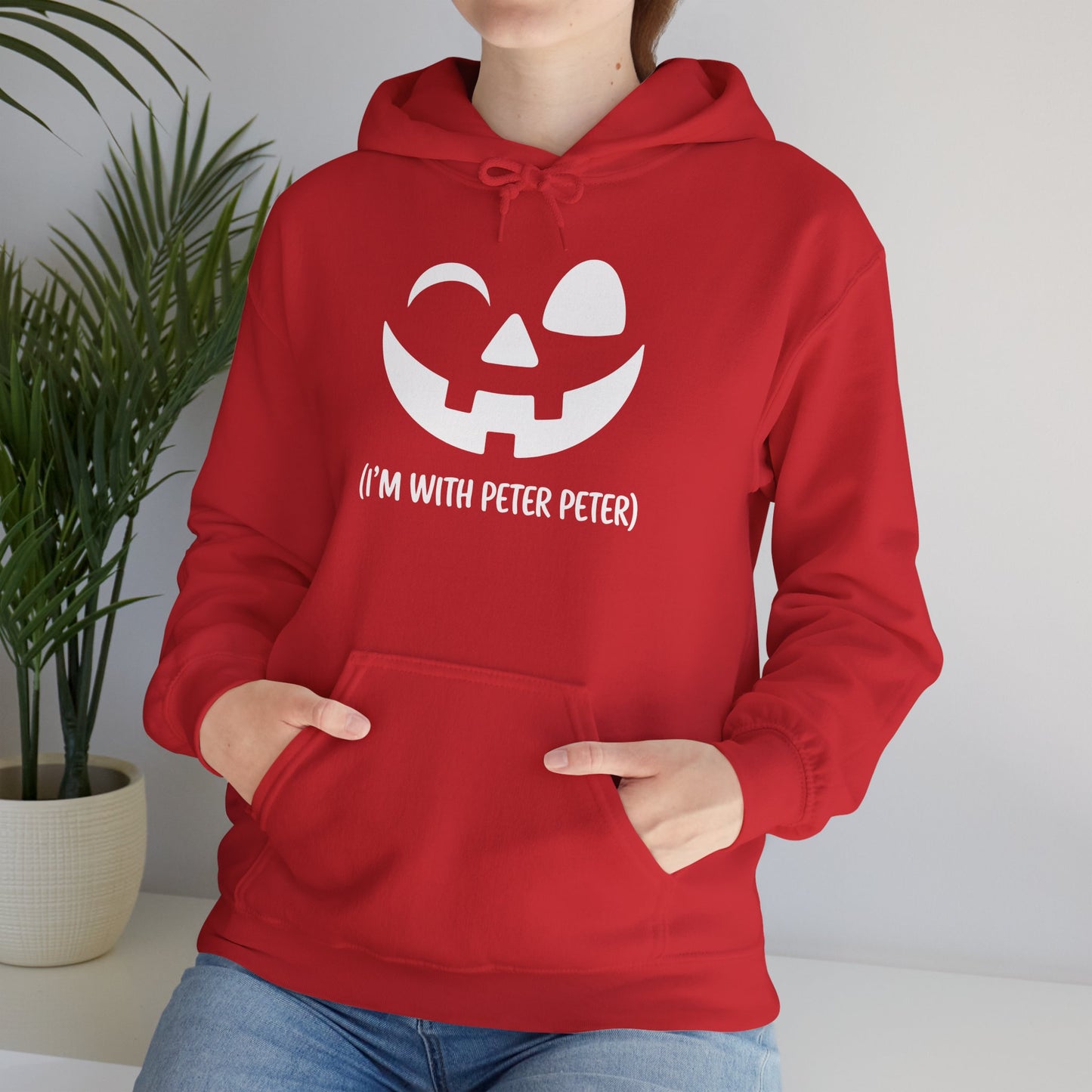 Im With Peter Couple Halloween Adult Eater Pumpkin Hoodie